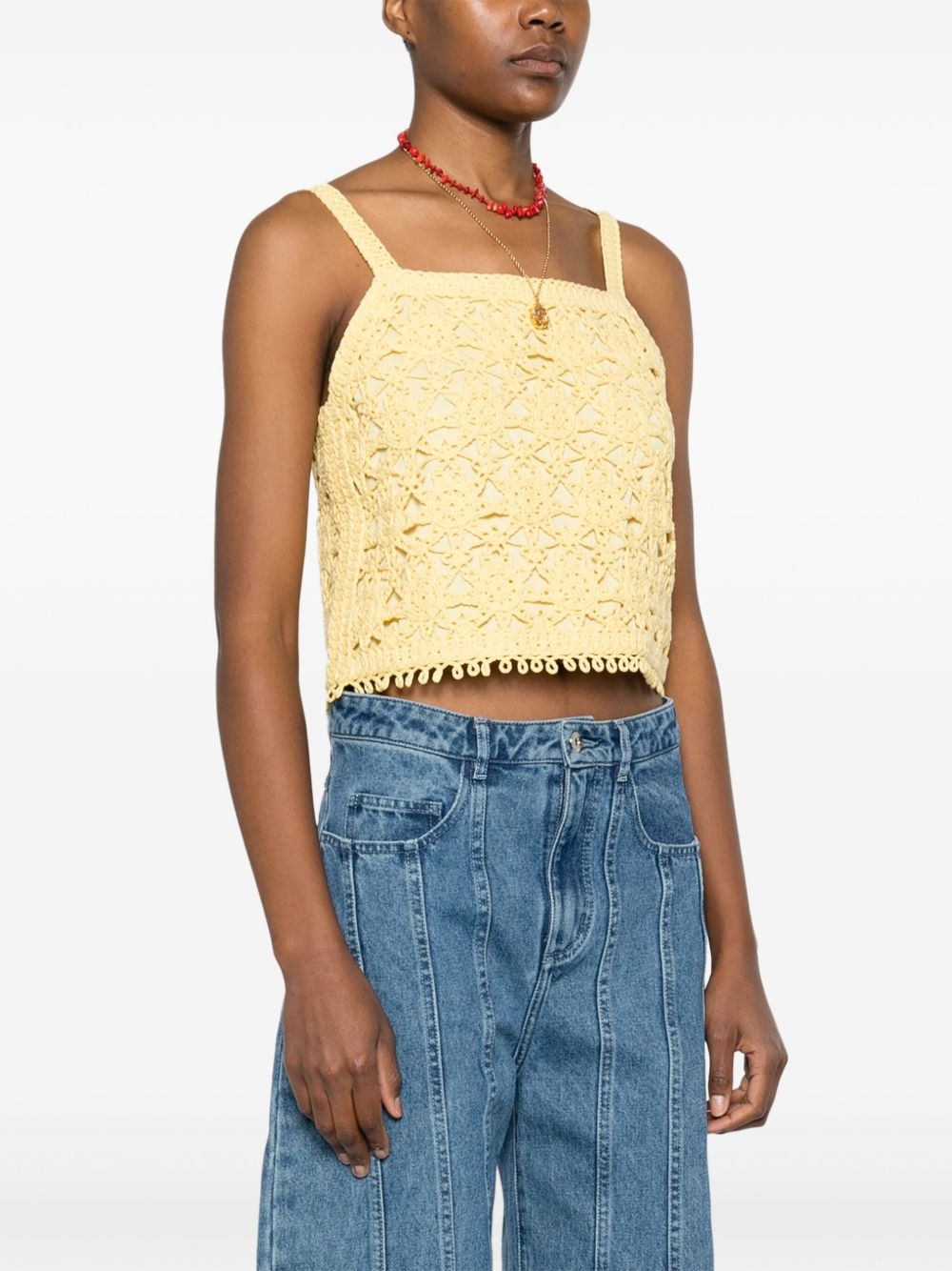 crochet-knit top - 3
