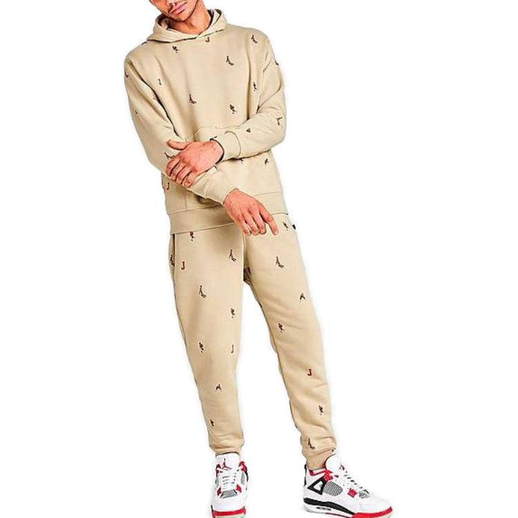 Air Jordan Fleece Holiday Hoodie 'Rattan' DV9392-206 - 3