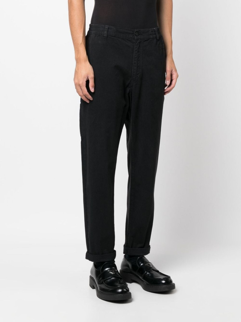 logo-embroidered straight-leg trousers 3