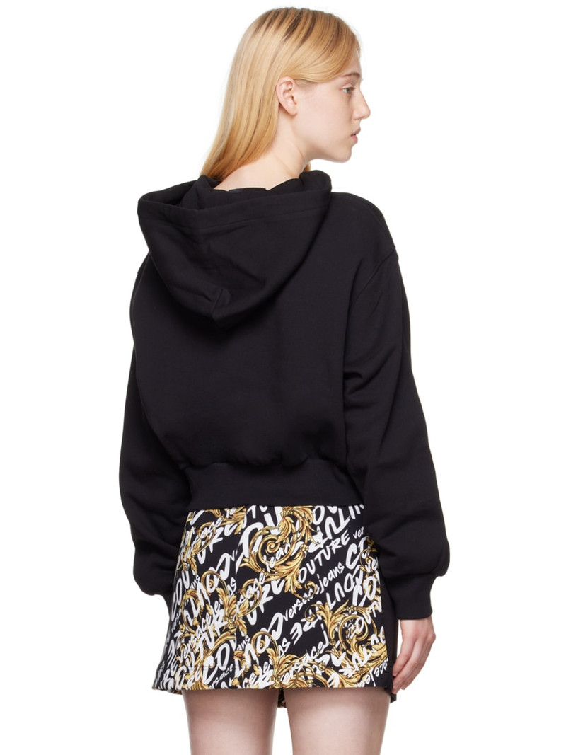 Black Embroidered Hoodie 3