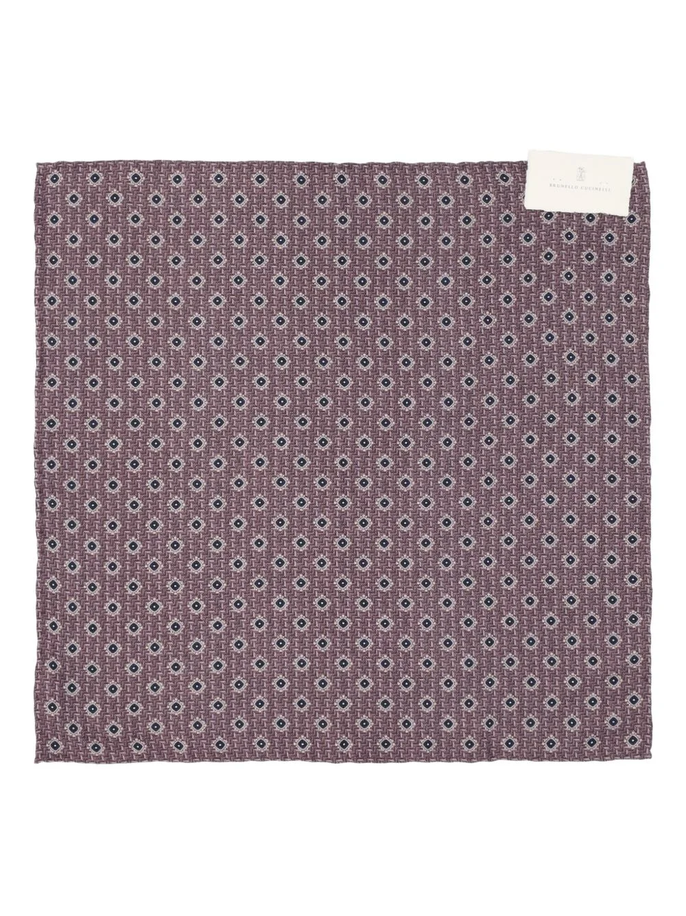 geometric-pattern pocket square - 1