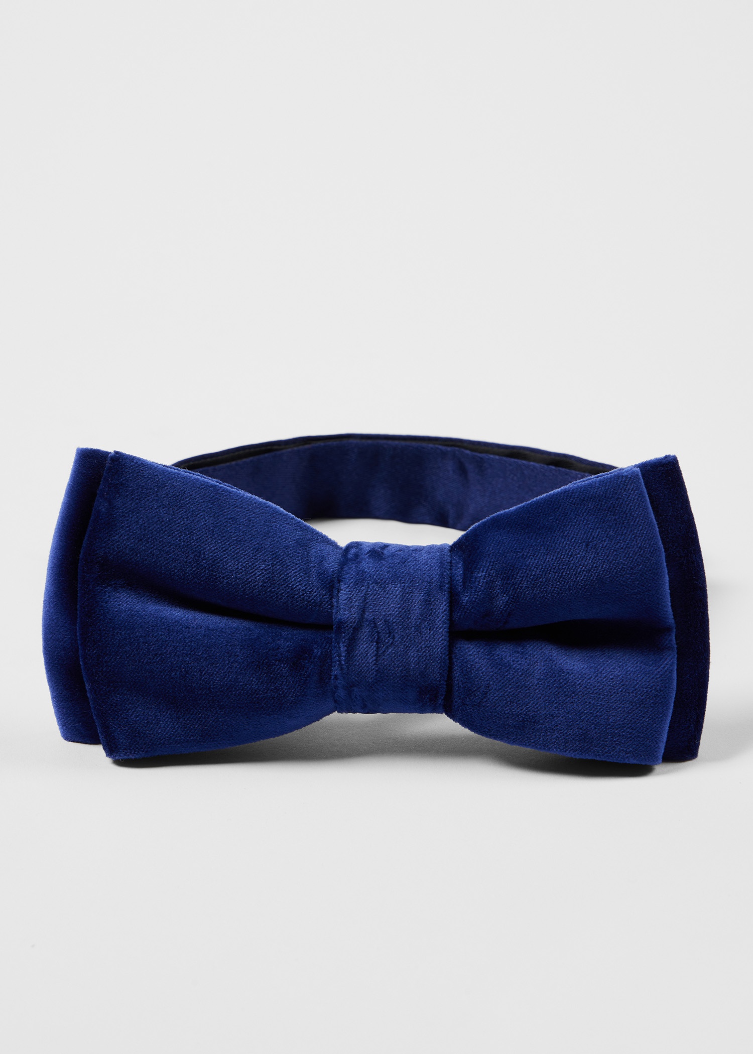 Dark Blue Velvet Bow Tie - 3