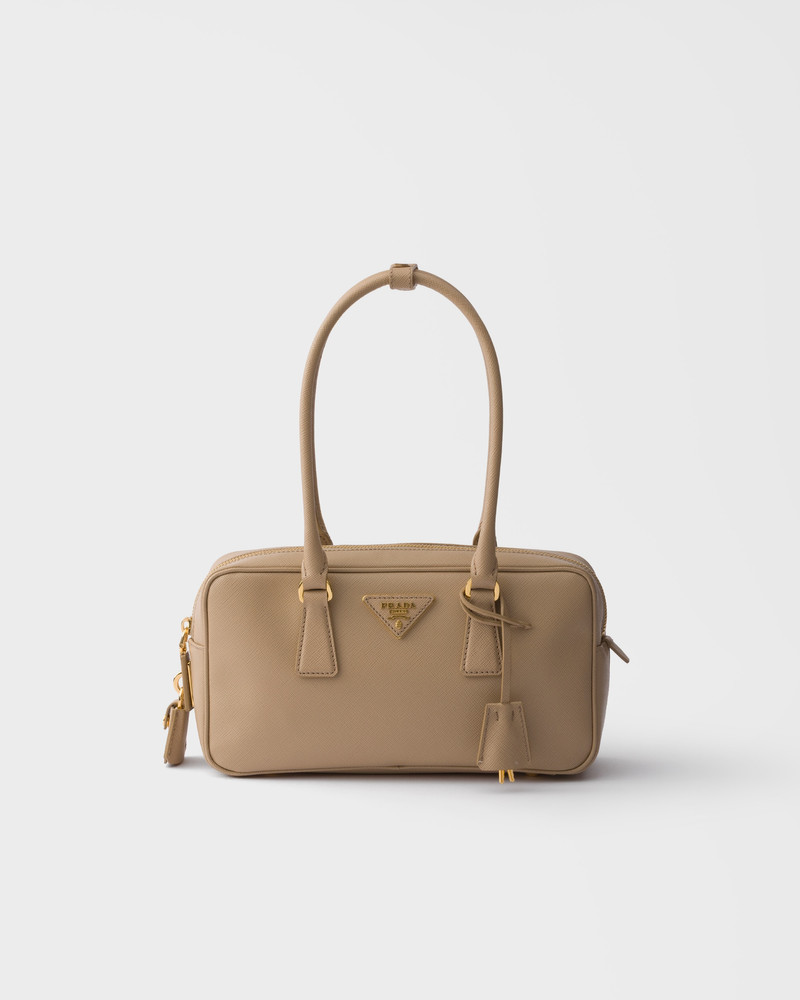 Small Saffiano leather top-handle bag 1