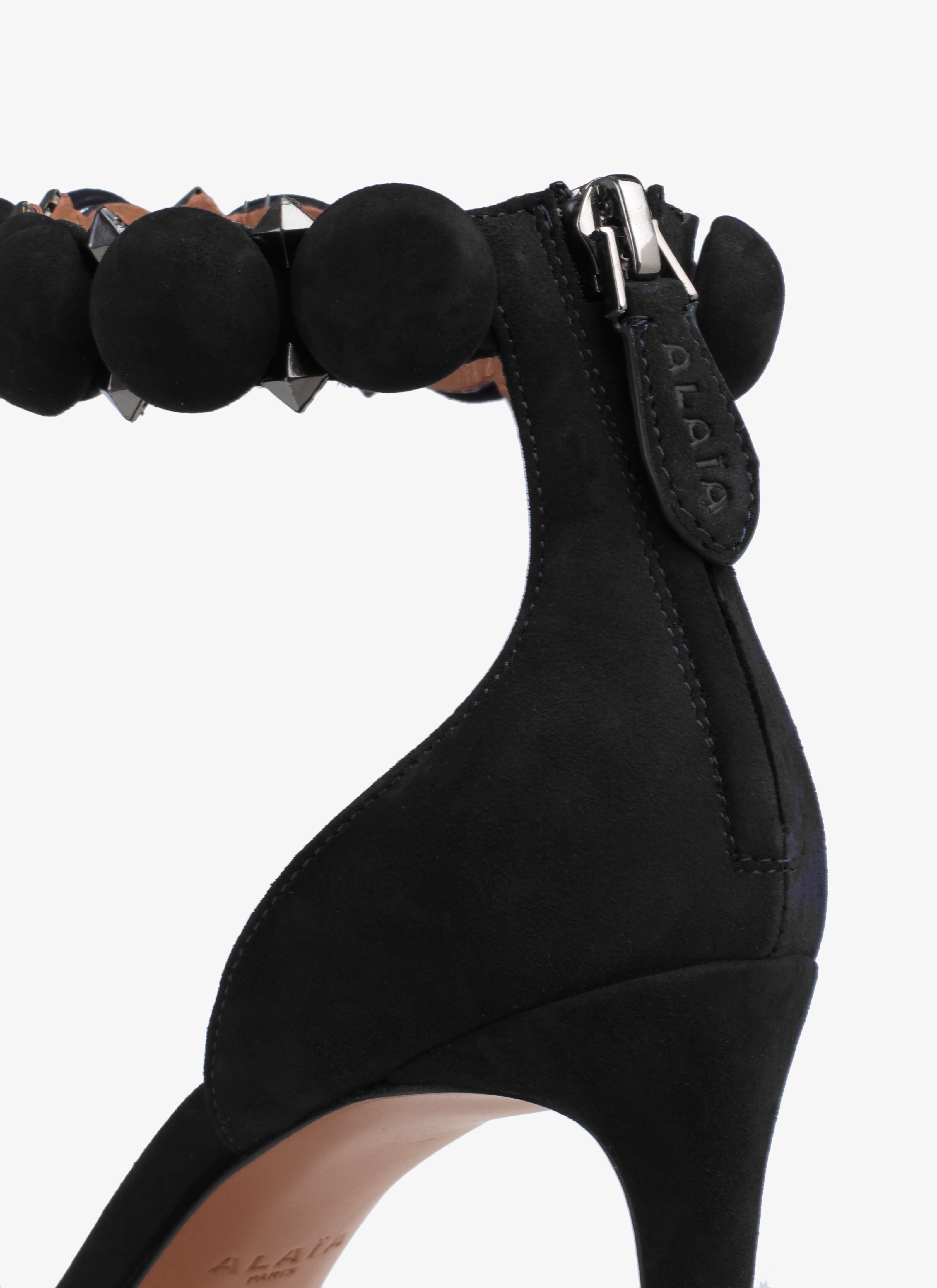 BOMBE SANDALS IN SUEDE GOATSKIN - 4