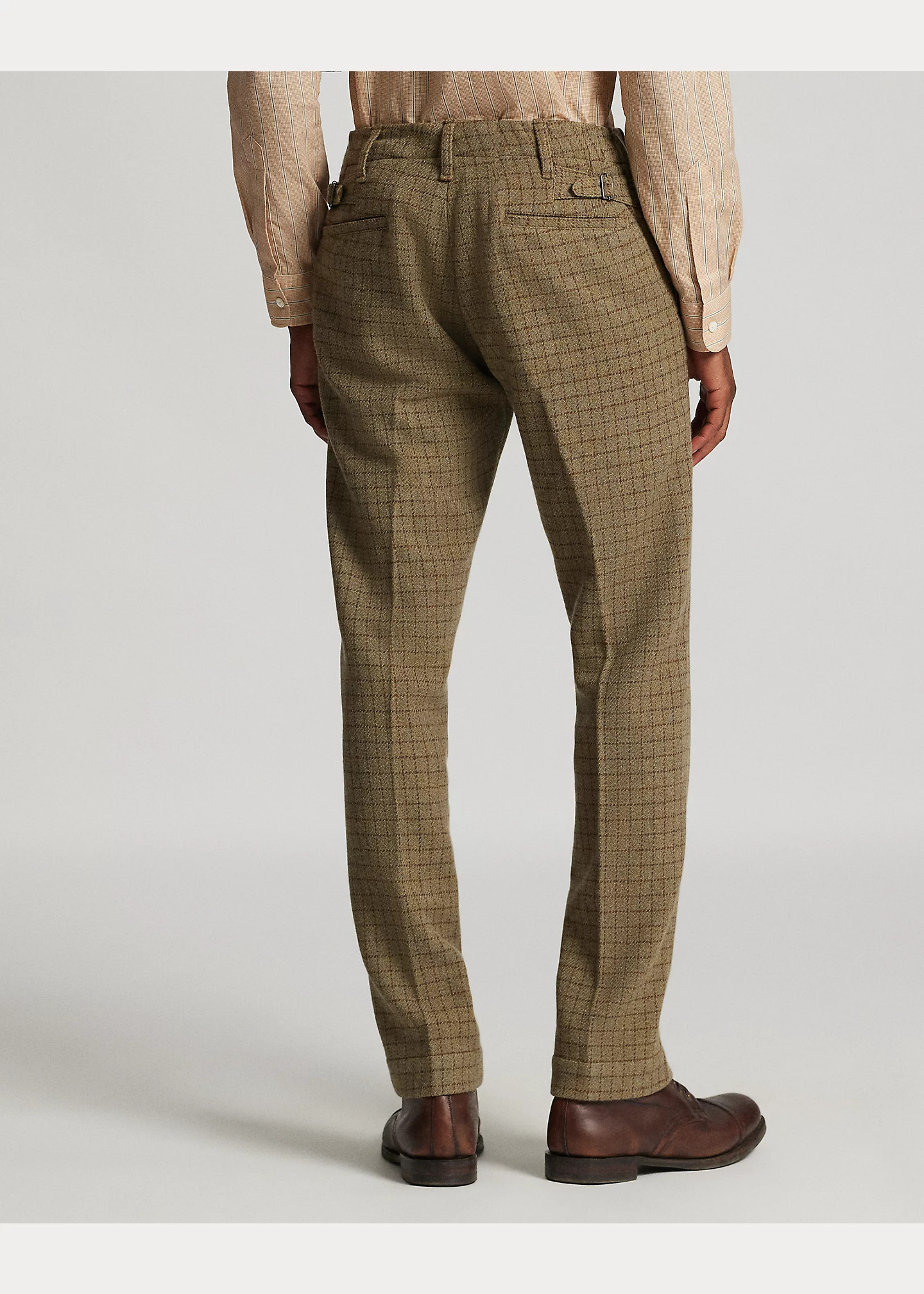 Checked Wool Tweed Officer’s Pant - 4