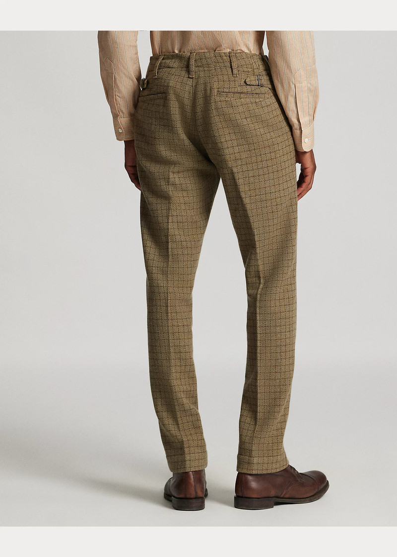 Checked Wool Tweed Officer’s Pant 4