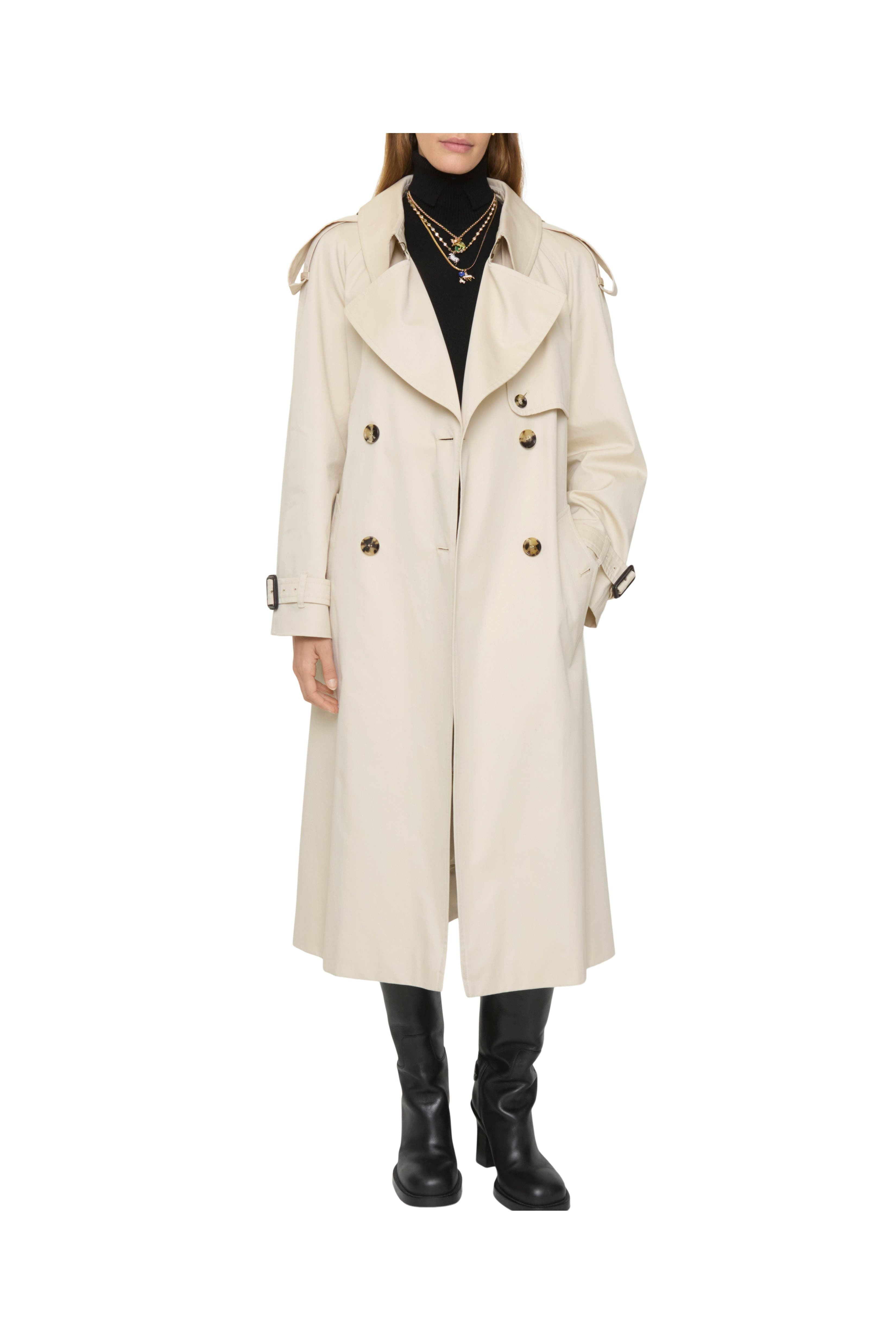 burberry Long Gabardine Fitzrovia Trench Coat in Clam Beige at Nordstrom - 3