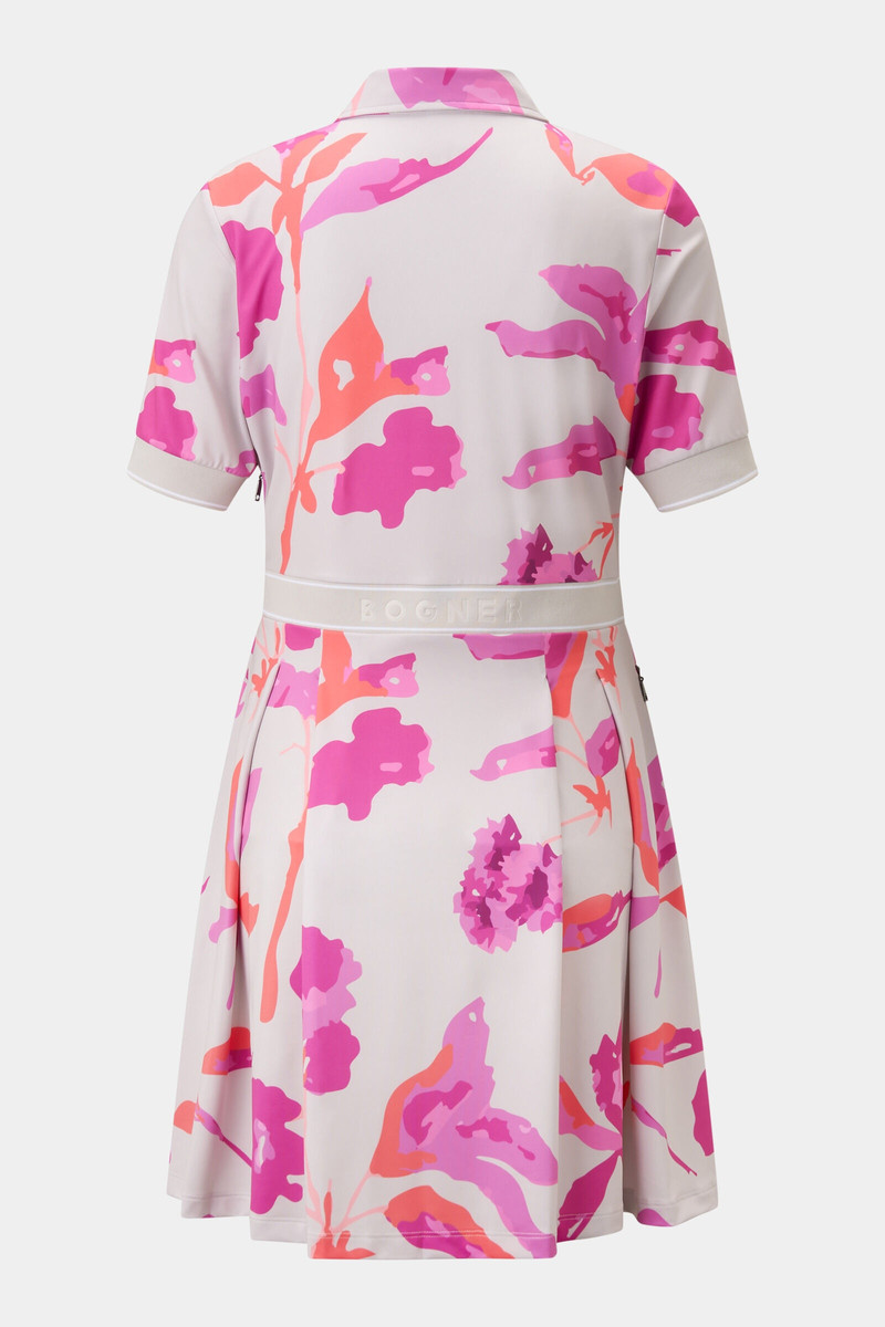 BOGNER Linny functional polo dress in Beige/Pink outlook