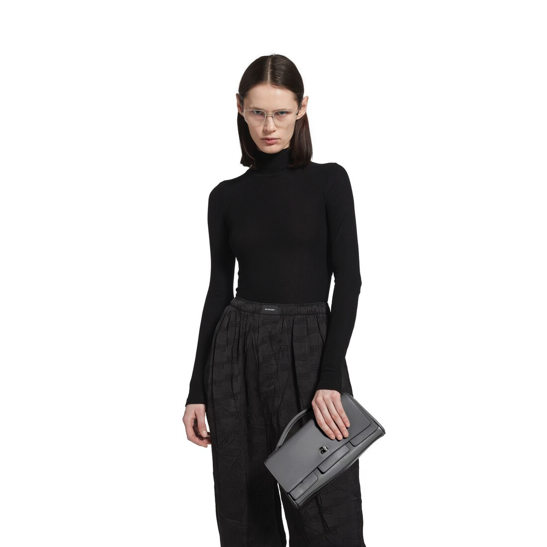 Women's Bel Air Small Clutch On Strap  in Grey - 9