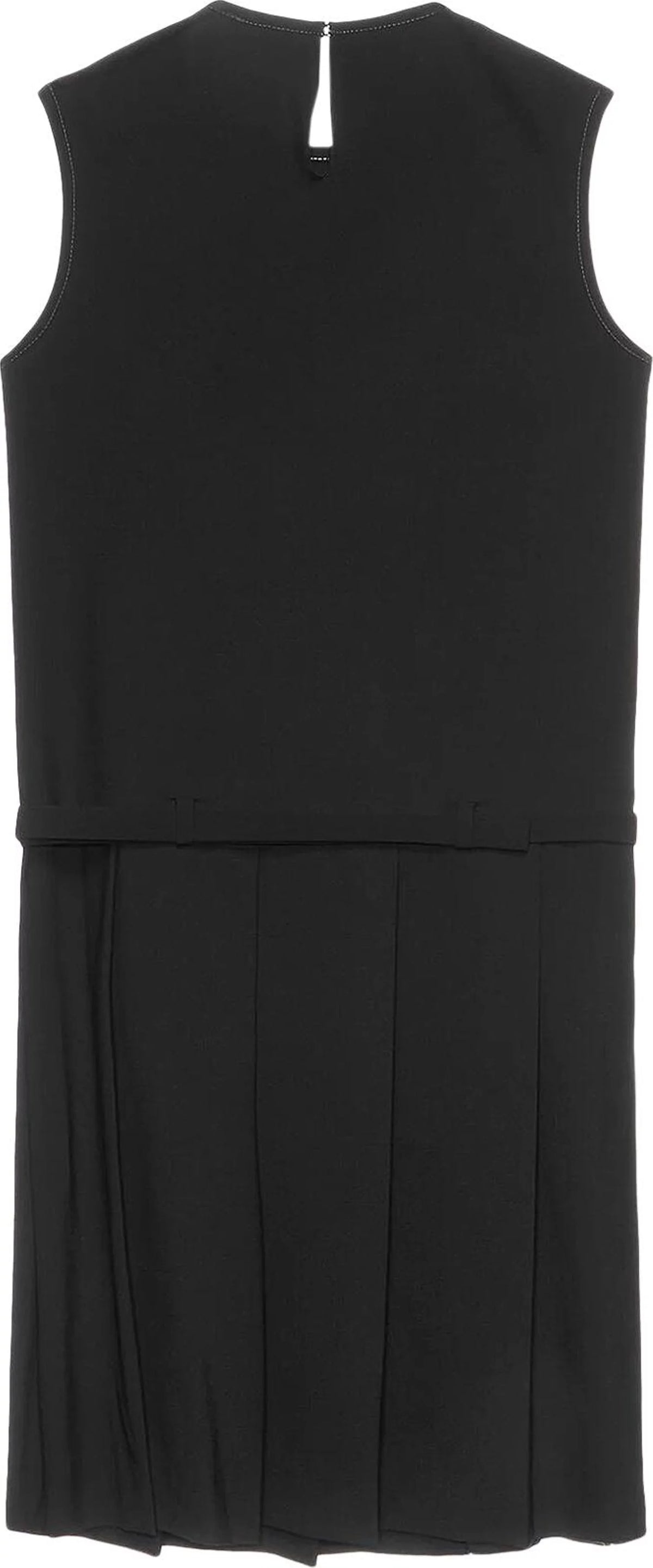 WOMEN'S WOOL BLEND DRESS (BLACK) - 2