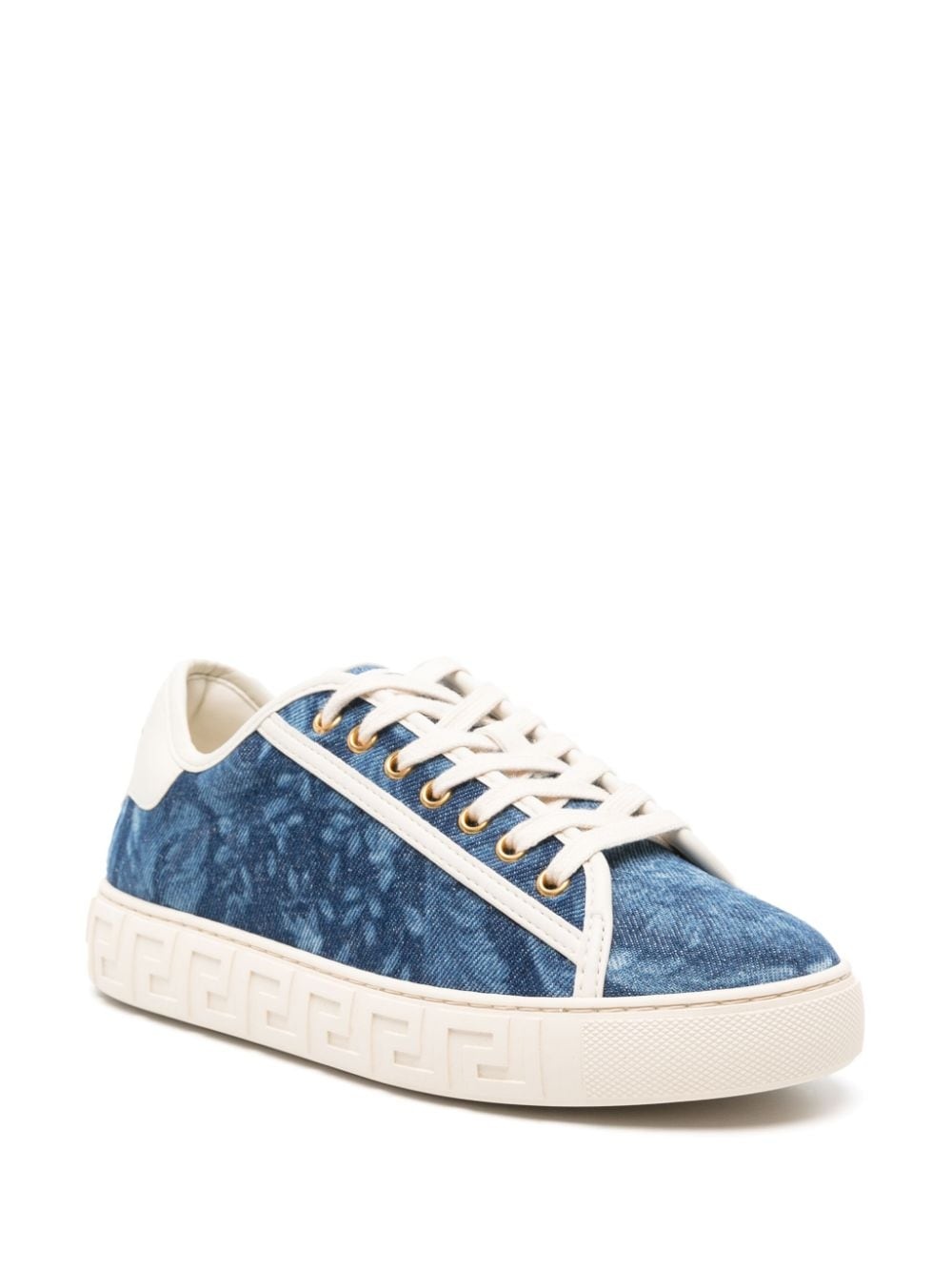 Greca Barocco-jacquard sneakers - 2