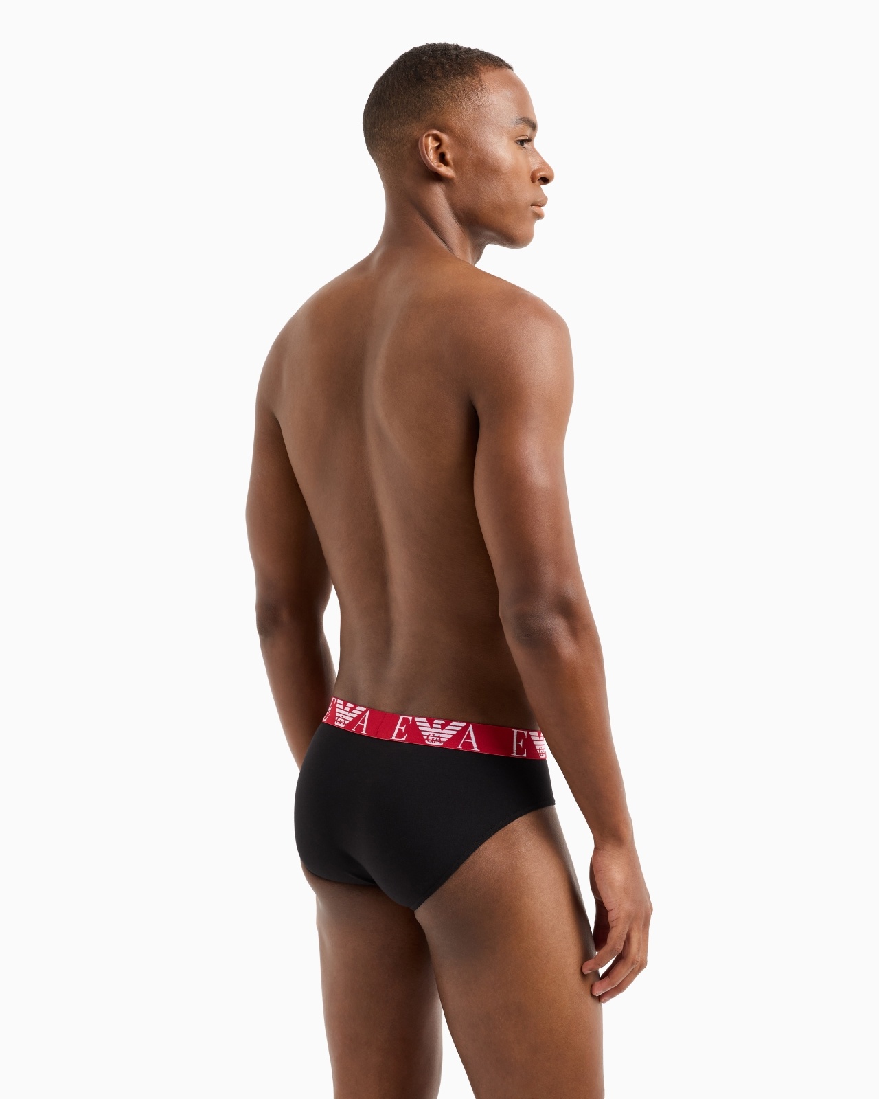 THREE-PACK OF BRIEFS WITH BOLD MONOGRAM LOGO - 3