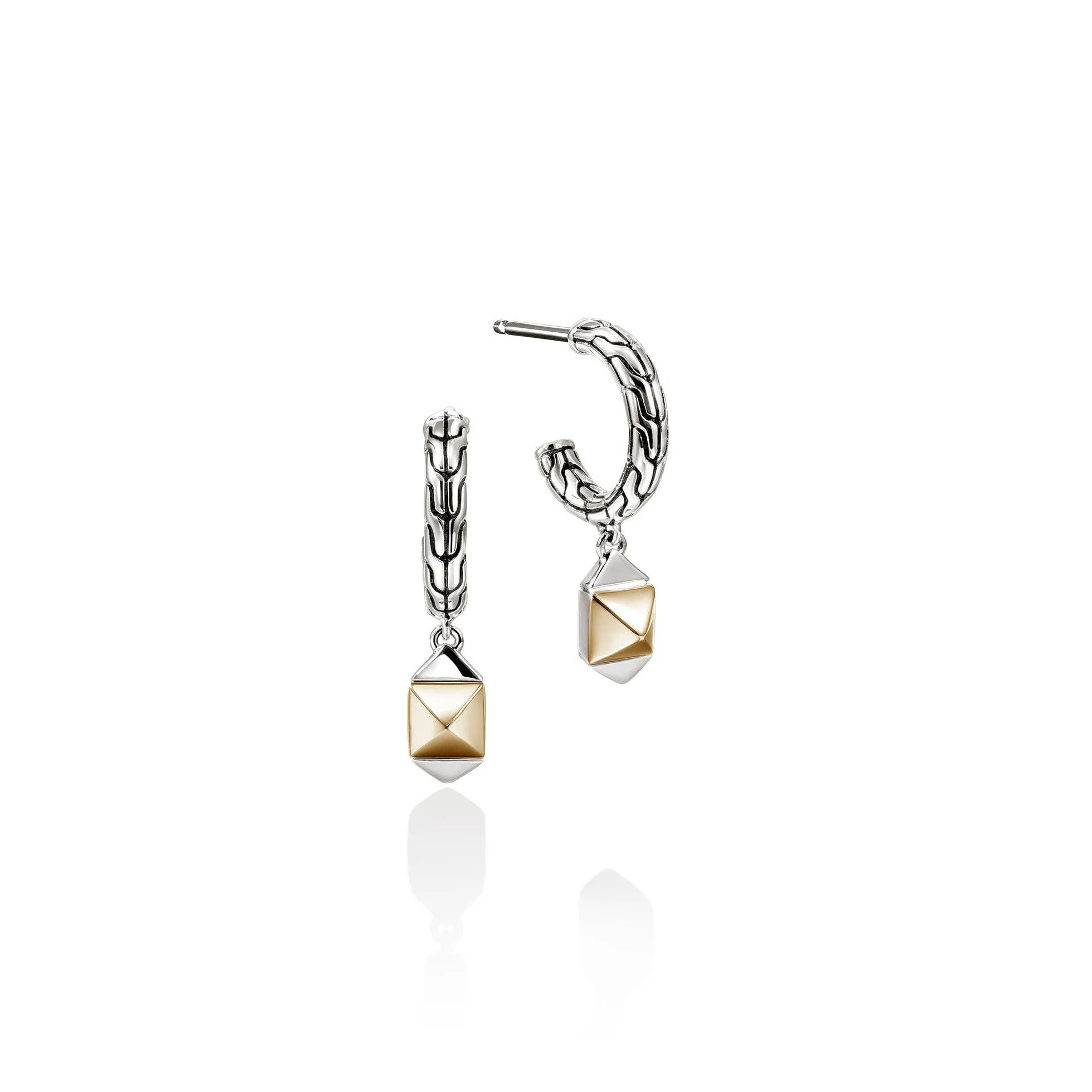 Icon Stud Earrings, Gold, Sterling Silver, 5MM - 1