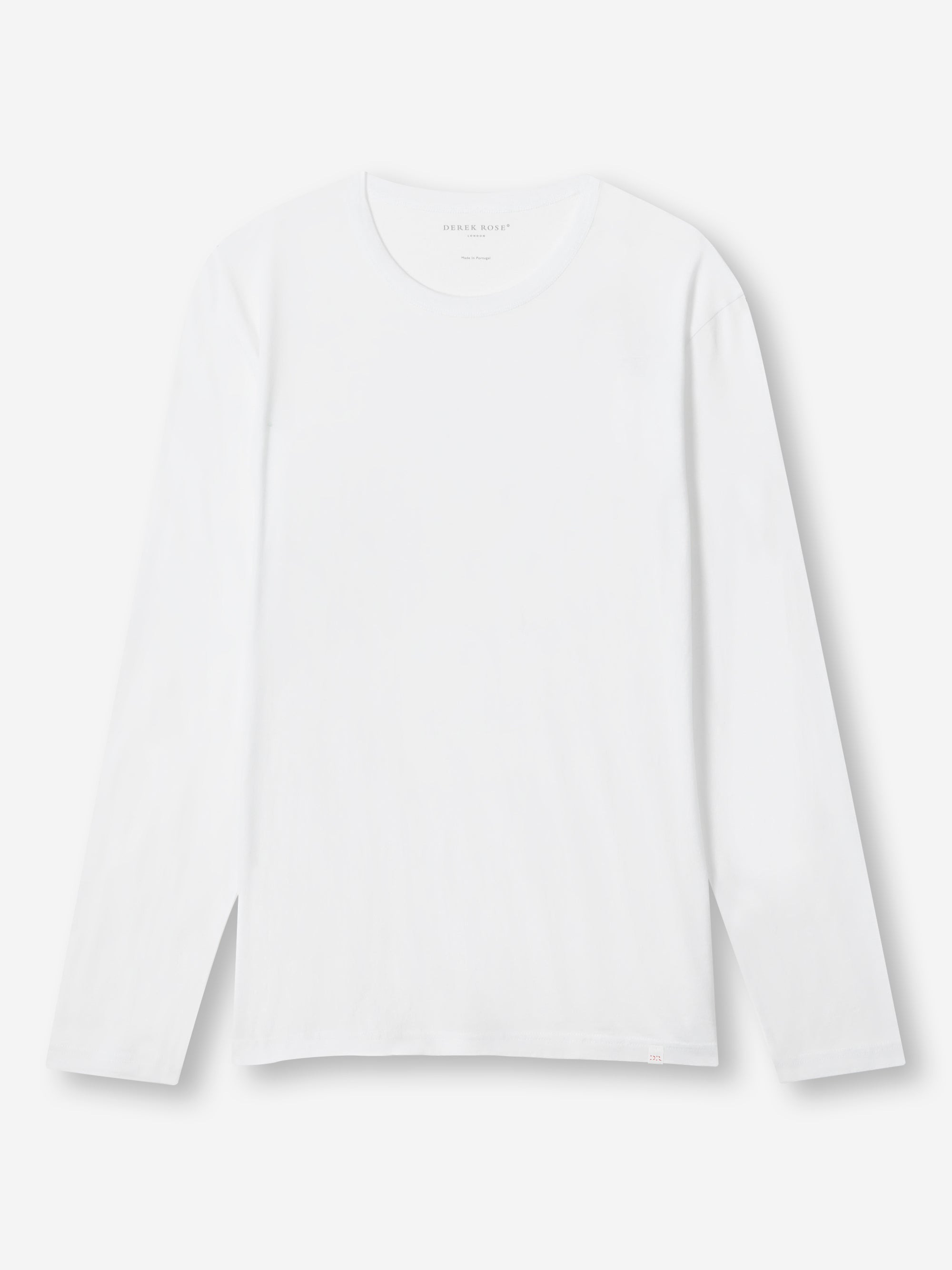 Men's Long Sleeve T-Shirt Barny Pima Cotton White - 2