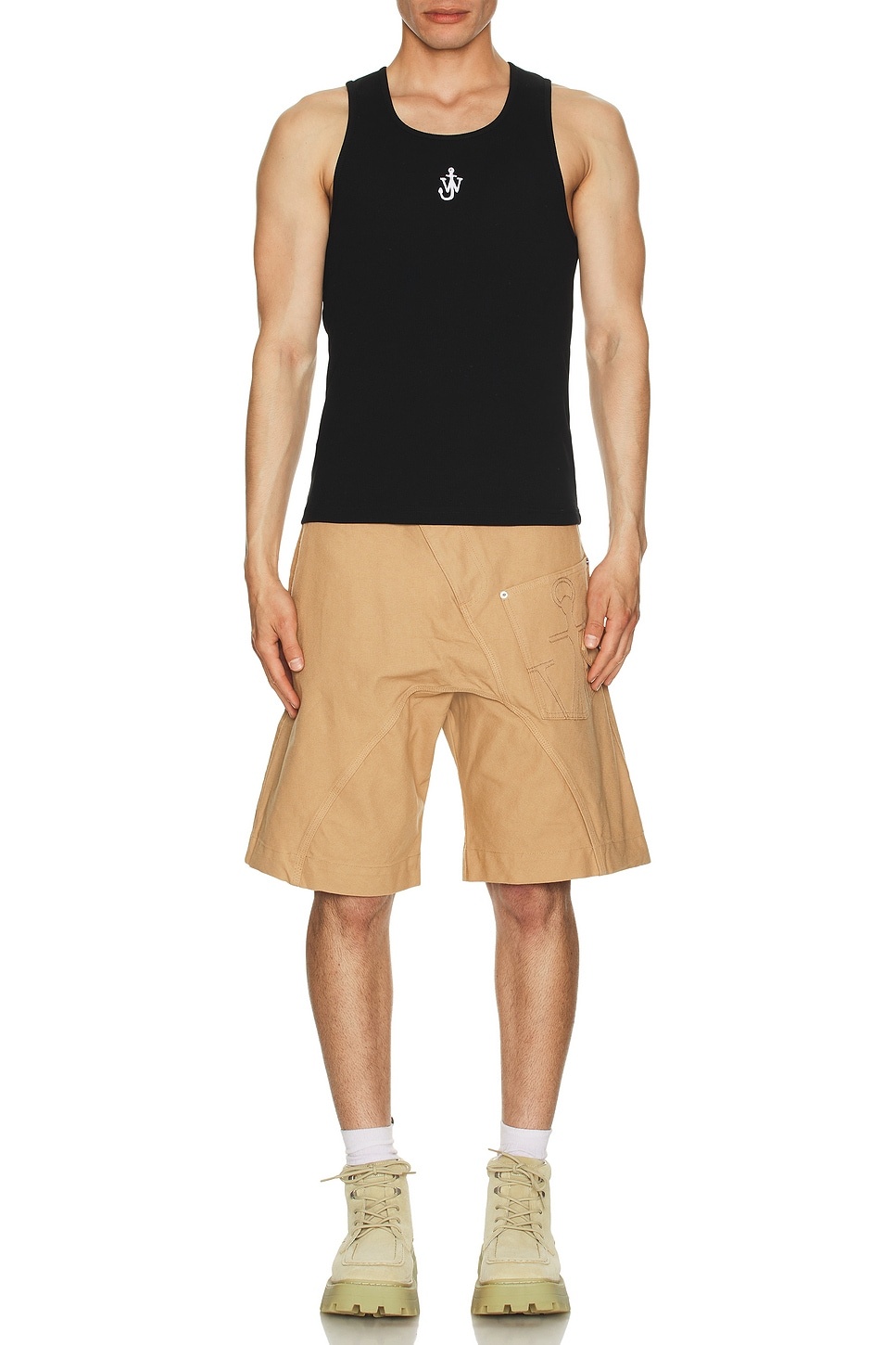 JW Anderson Anchor Embroidery Vest | forward | REVERSIBLE