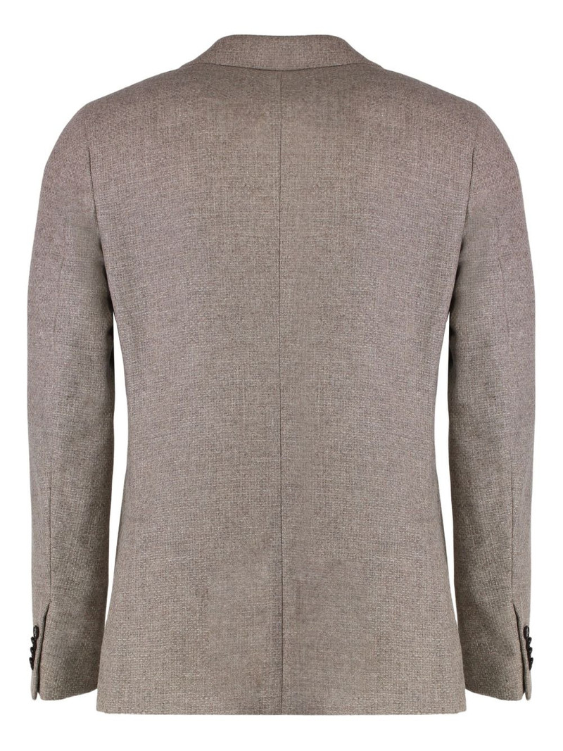 ZEGNA single-breasted notched-lapel blazer outlook