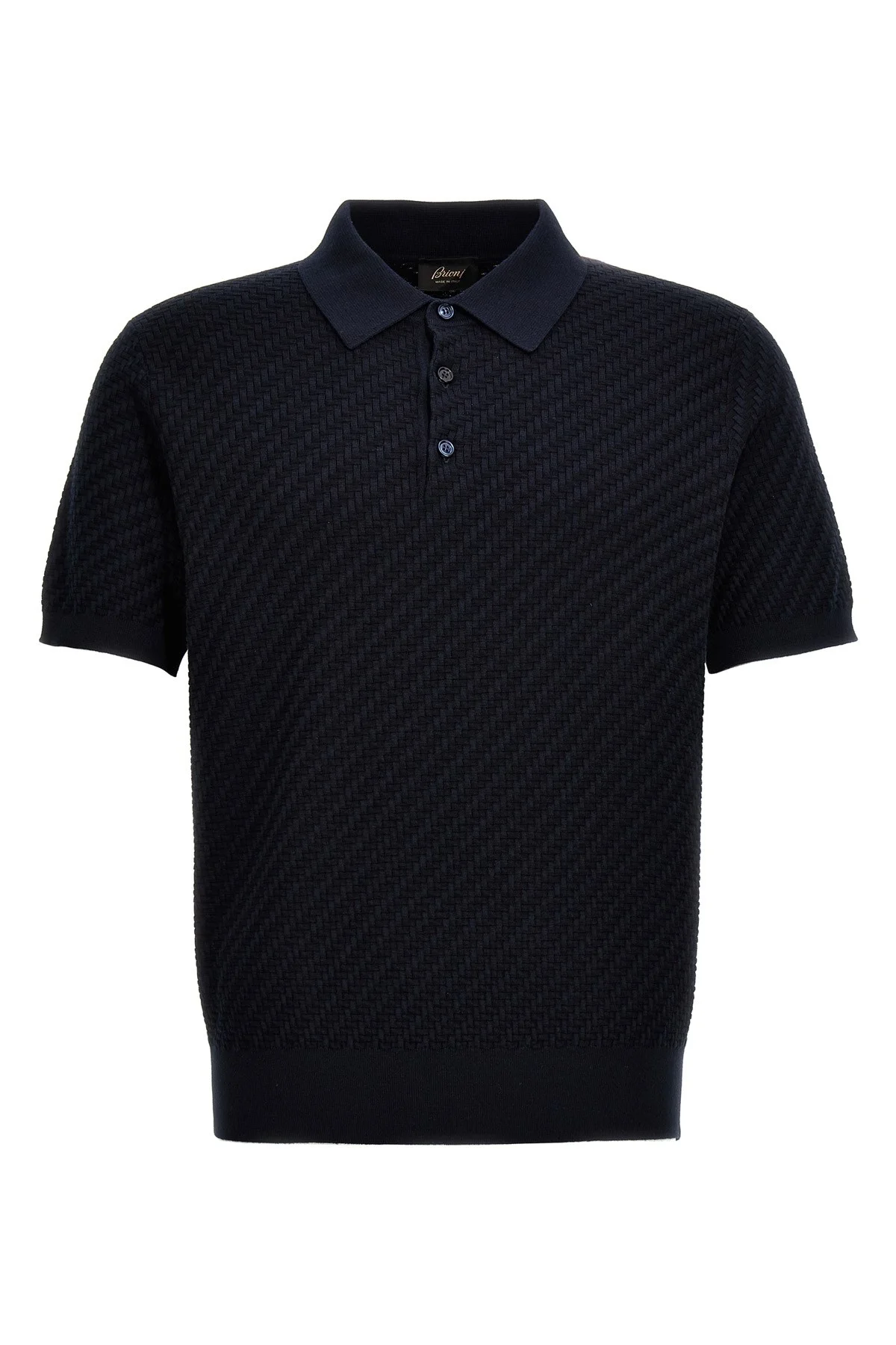 Woven knit polo shirt - 1