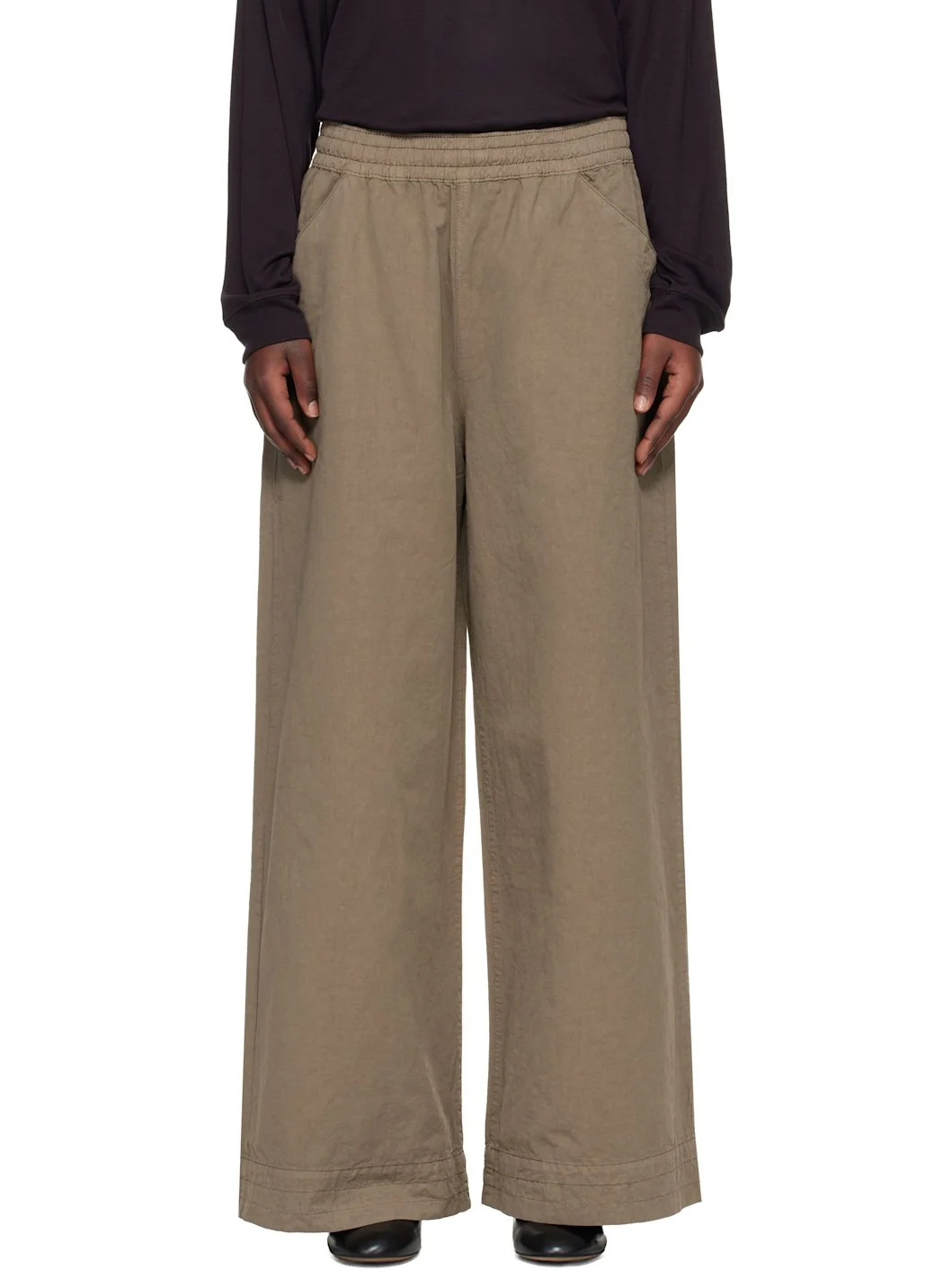 Khaki Envelope Trousers - 1