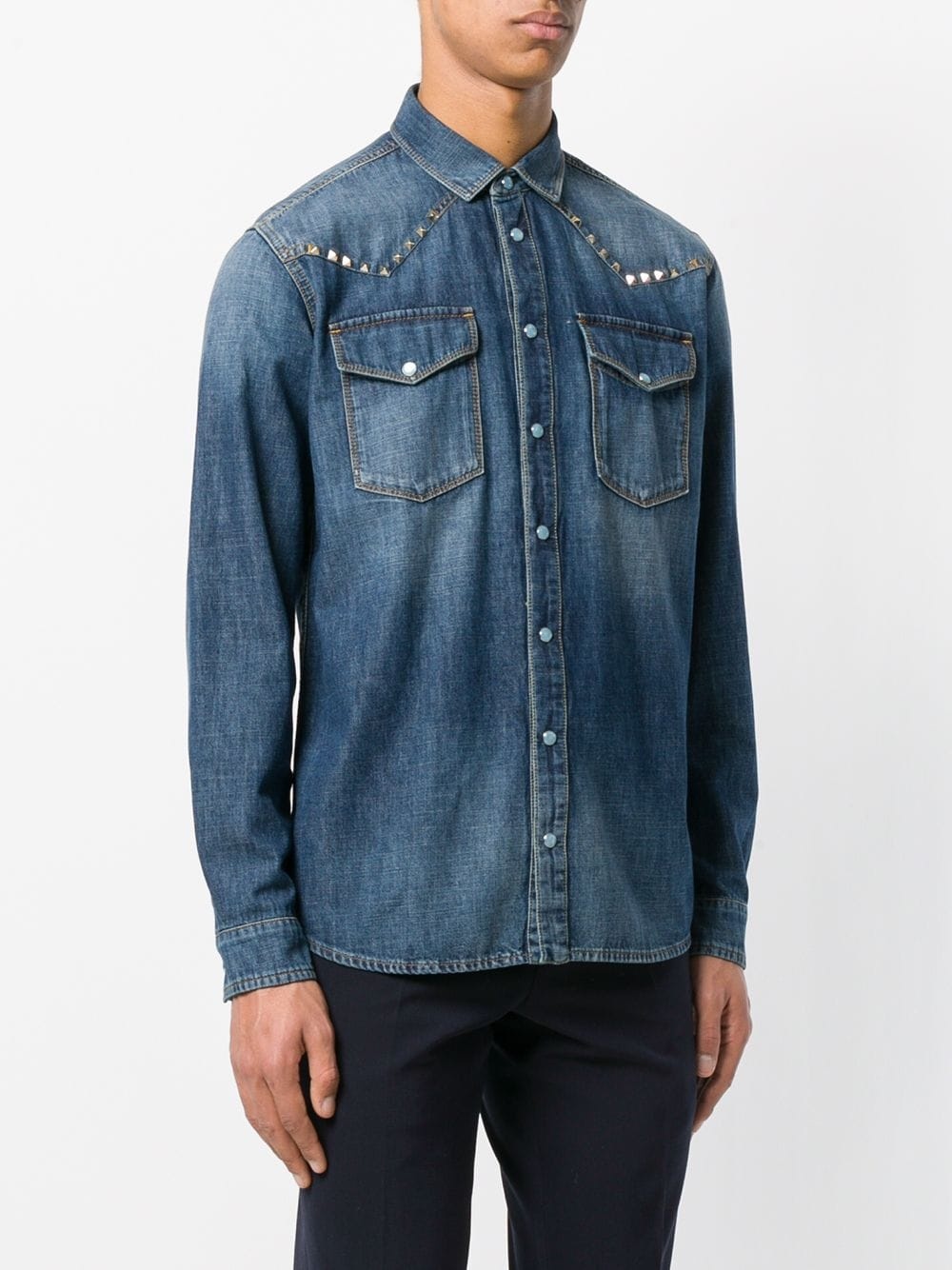 Rockstud denim shirt - 3