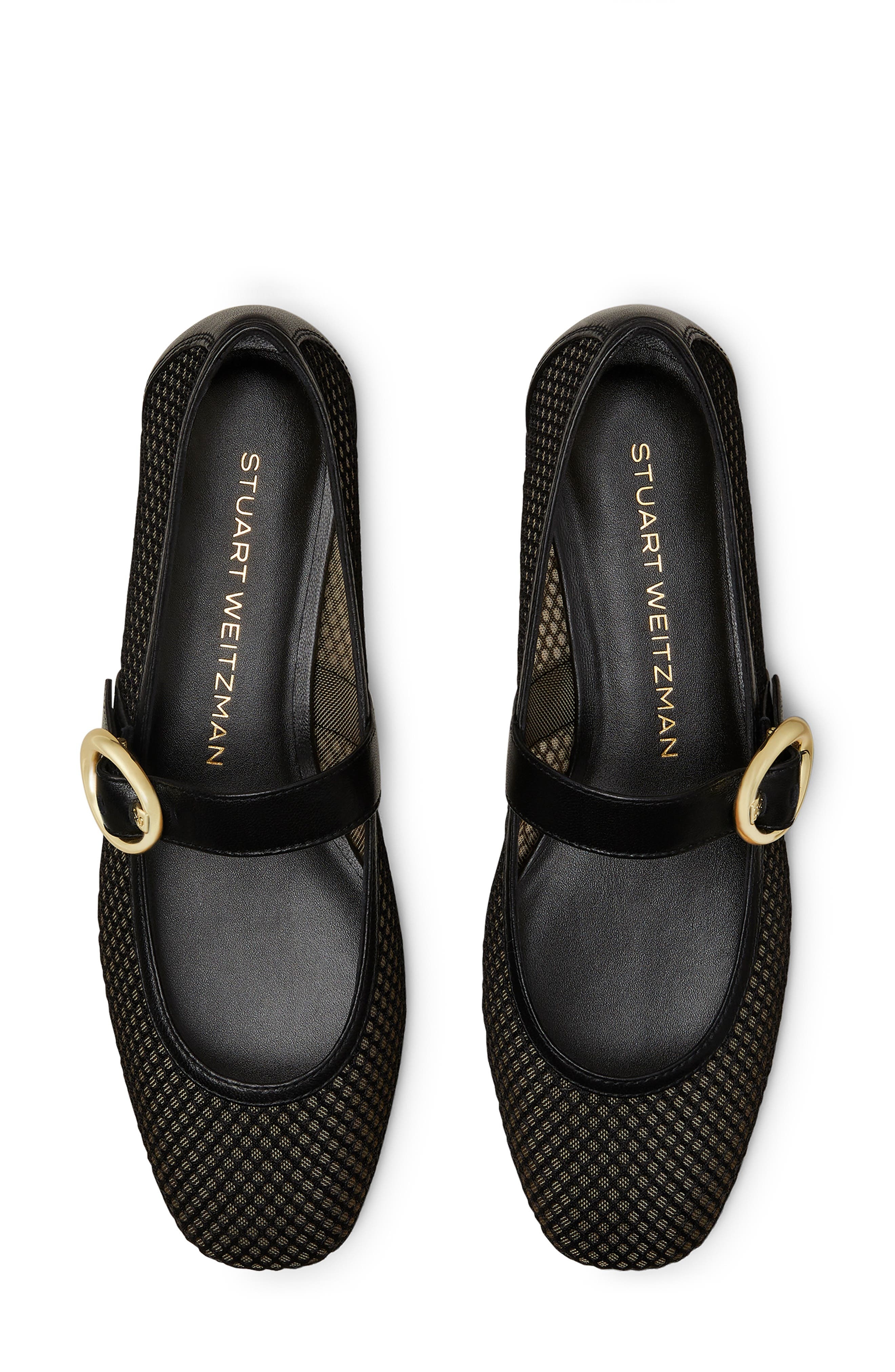 Stuart Weitzman Arabella Mary Jane Flat in Black at Nordstrom - 4