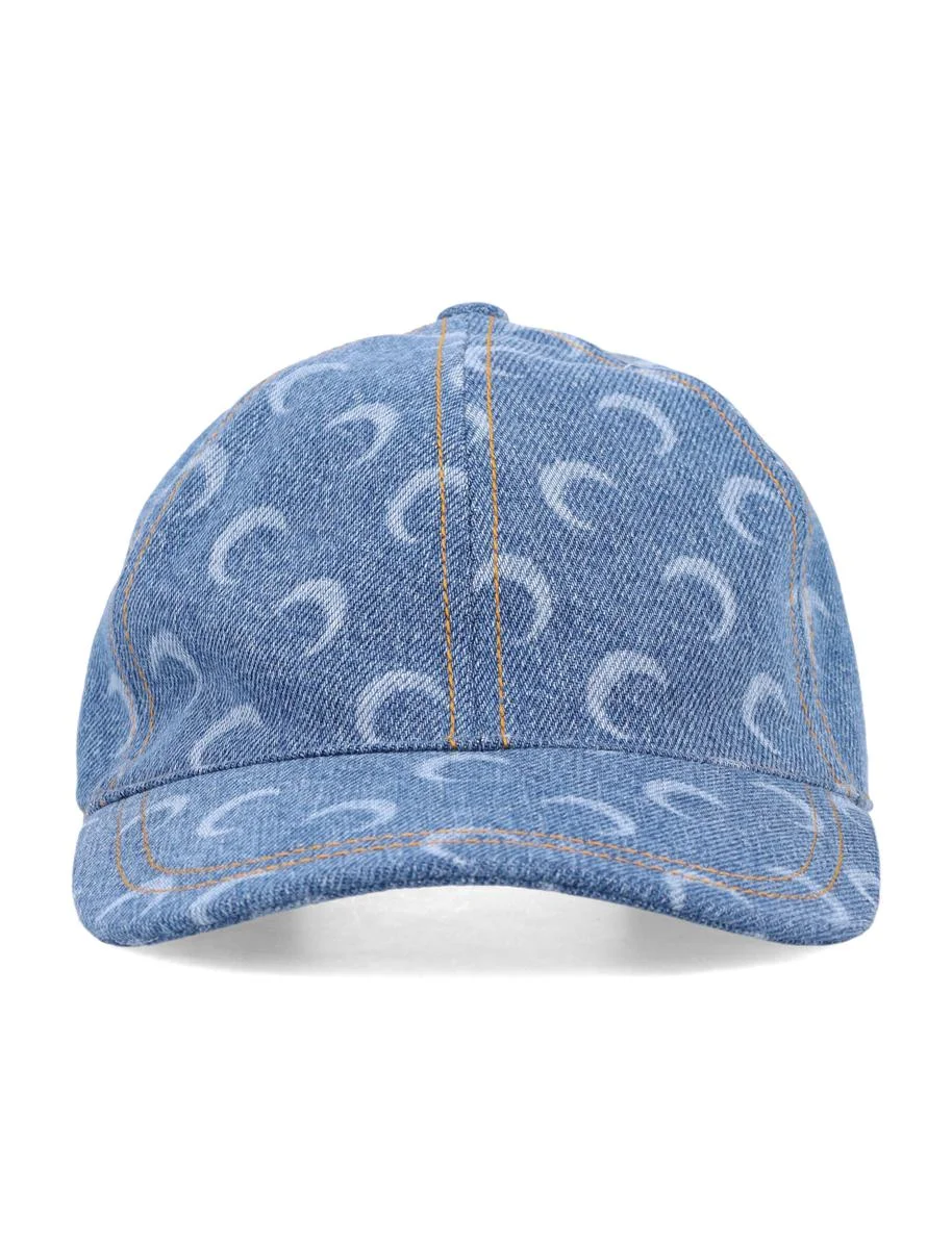 Marine Serre Moon Denim Baseball Cap - 1