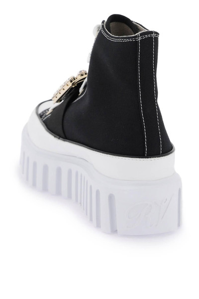Roger Vivier VIV' GO-THICK CANVAS HIGH-TOP SNEAKERS WITH BUCKLE outlook