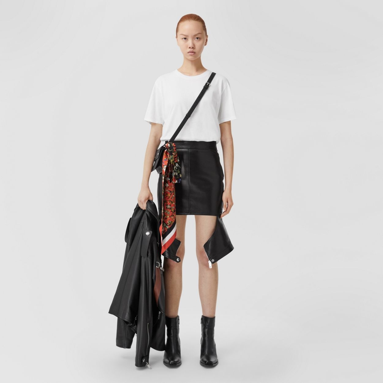 Grainy Leather Crossbody Bag 8