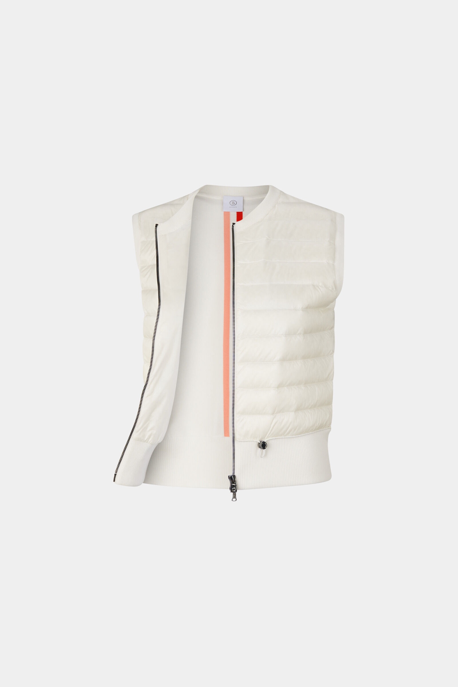 Allisa Hybrid knitted vest in Off-white - 10