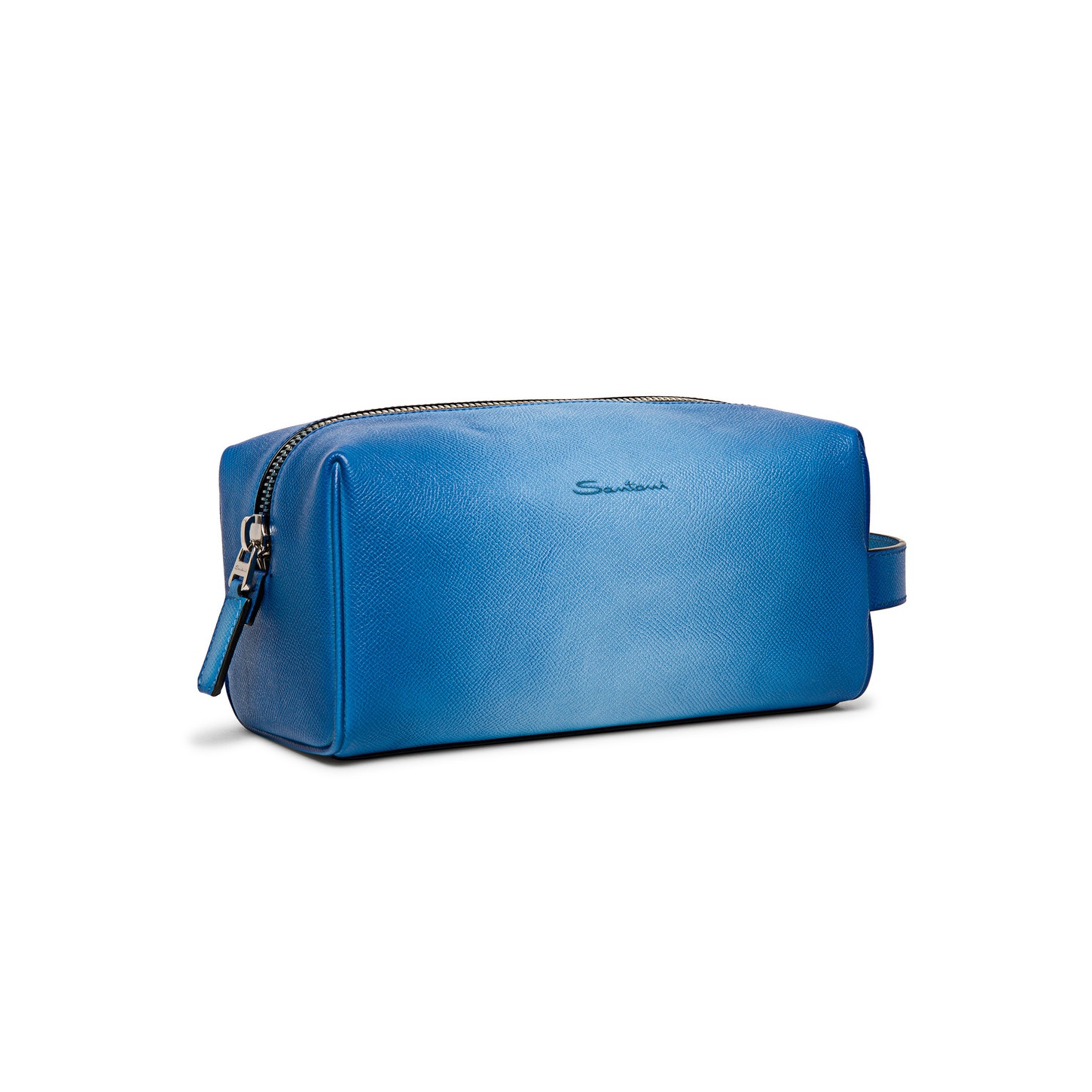 Light blue saffiano leather pouch - 5