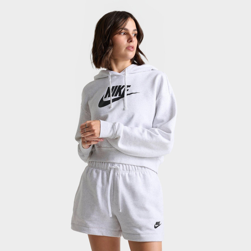 WOMEN'S NIKE SPORTSWEAR CLUB FLEECE CROP HOODIE - 1
