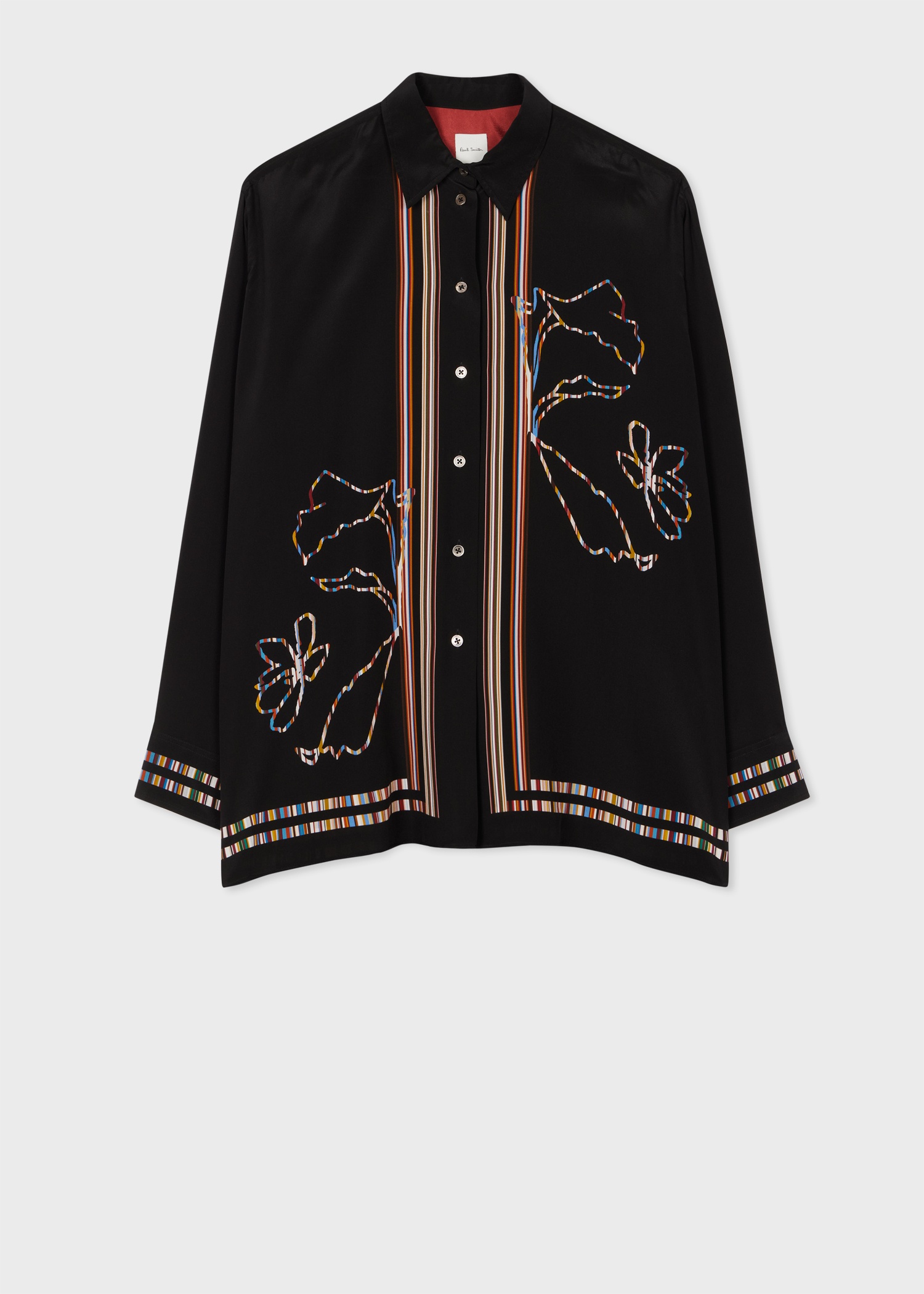 Women's Black Magnolia 'Signature Stripe' Shirt - 1