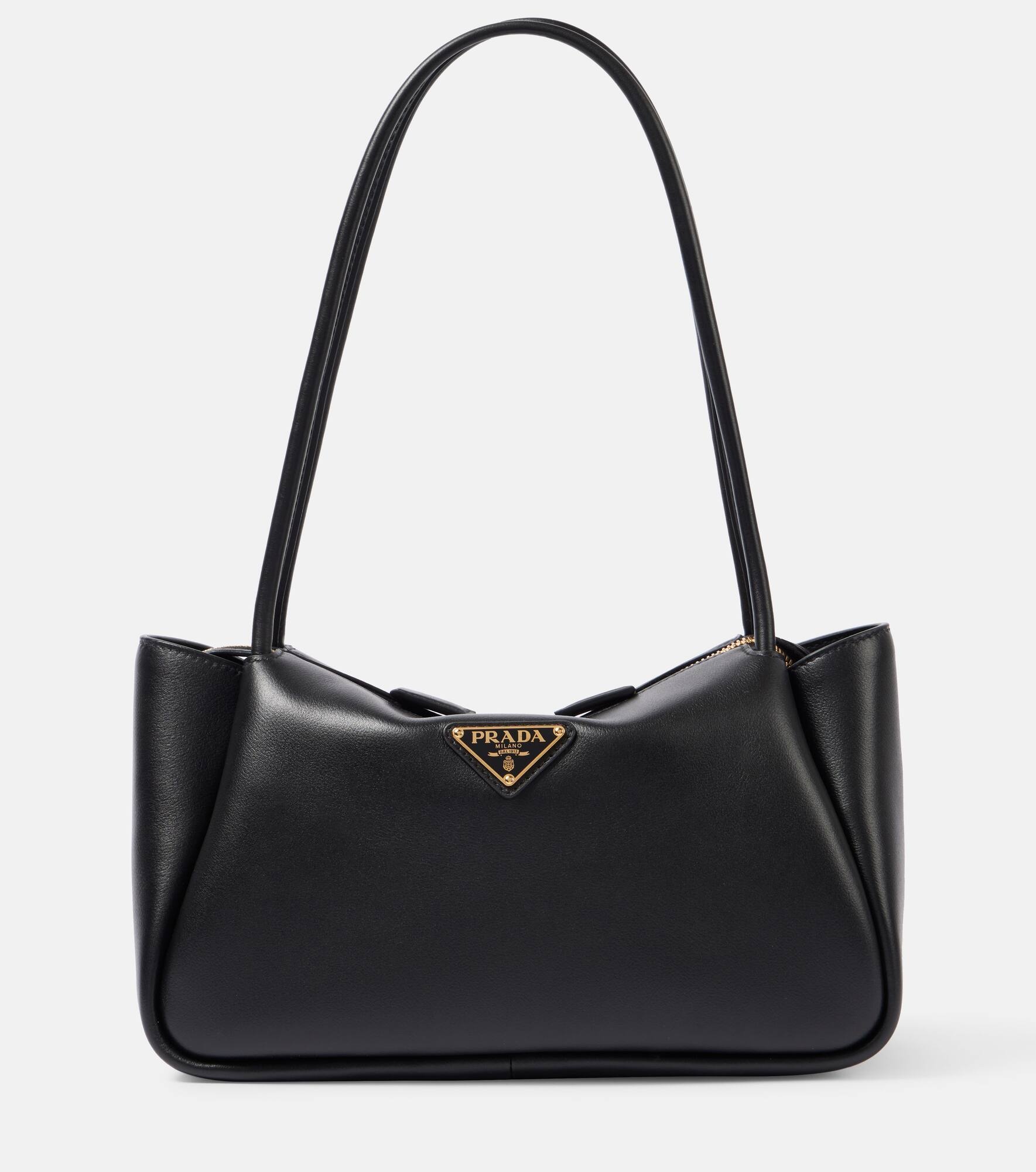 Medium leather shoulder bag - 1
