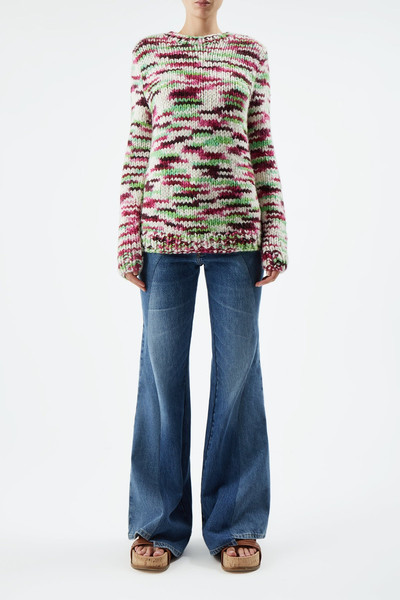 GABRIELA HEARST Lawrence Sweater Space Dye in Jewel Multi Welfat Cashmere outlook