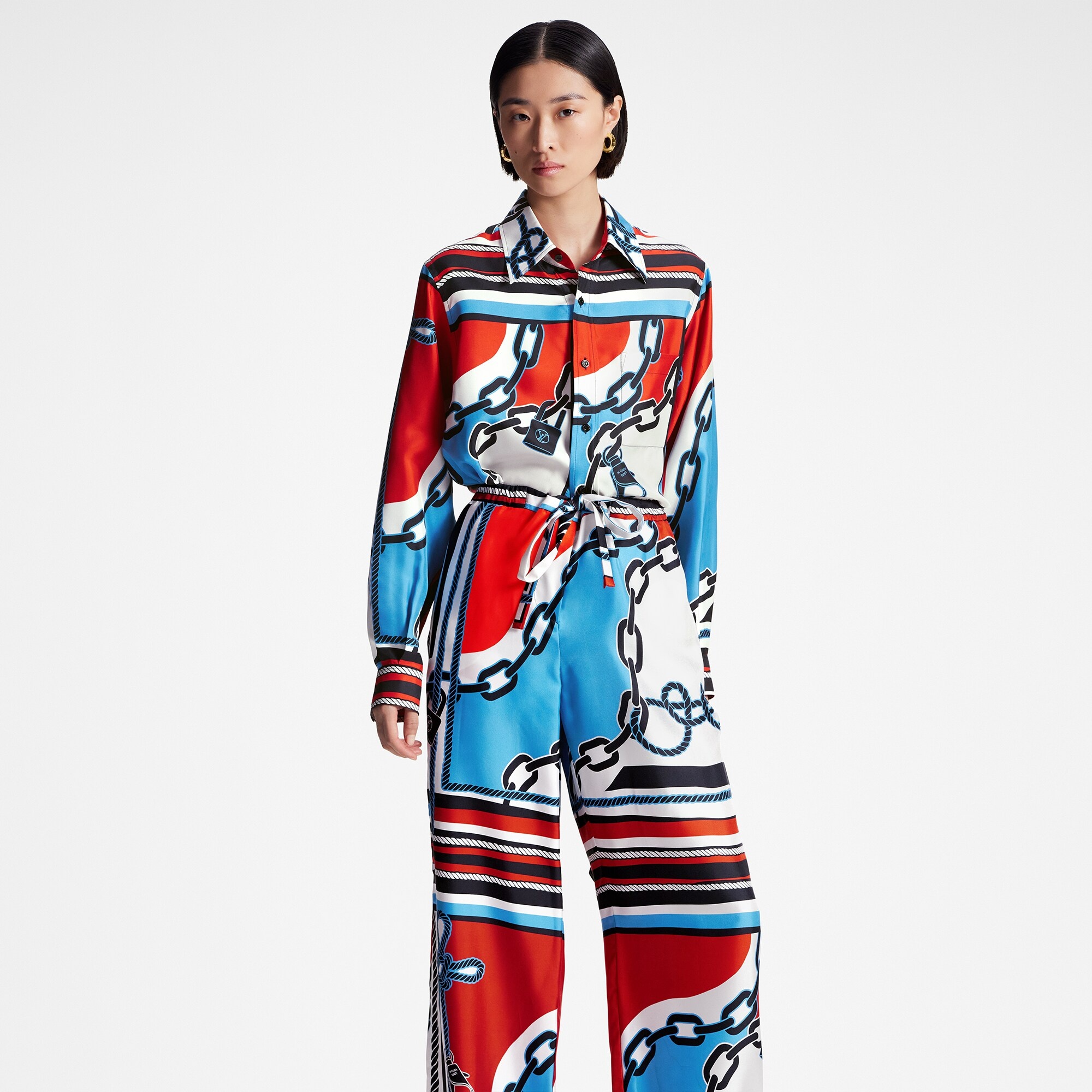 Louis Vuitton Nautical Print Trousers