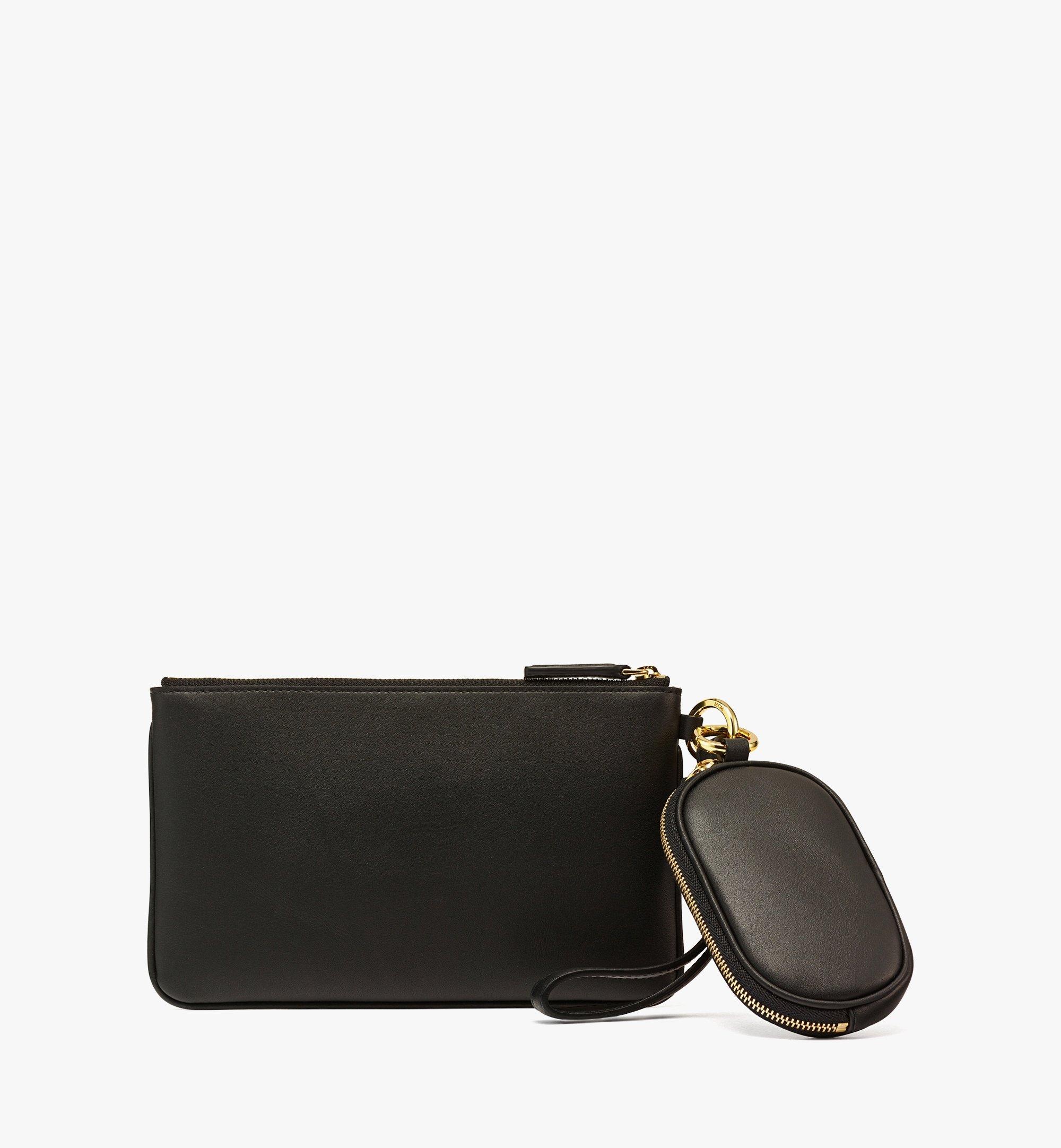 Mode Travia Wristlet Zip Pouch w/ Pouch Charm in Spanish Leather - 4