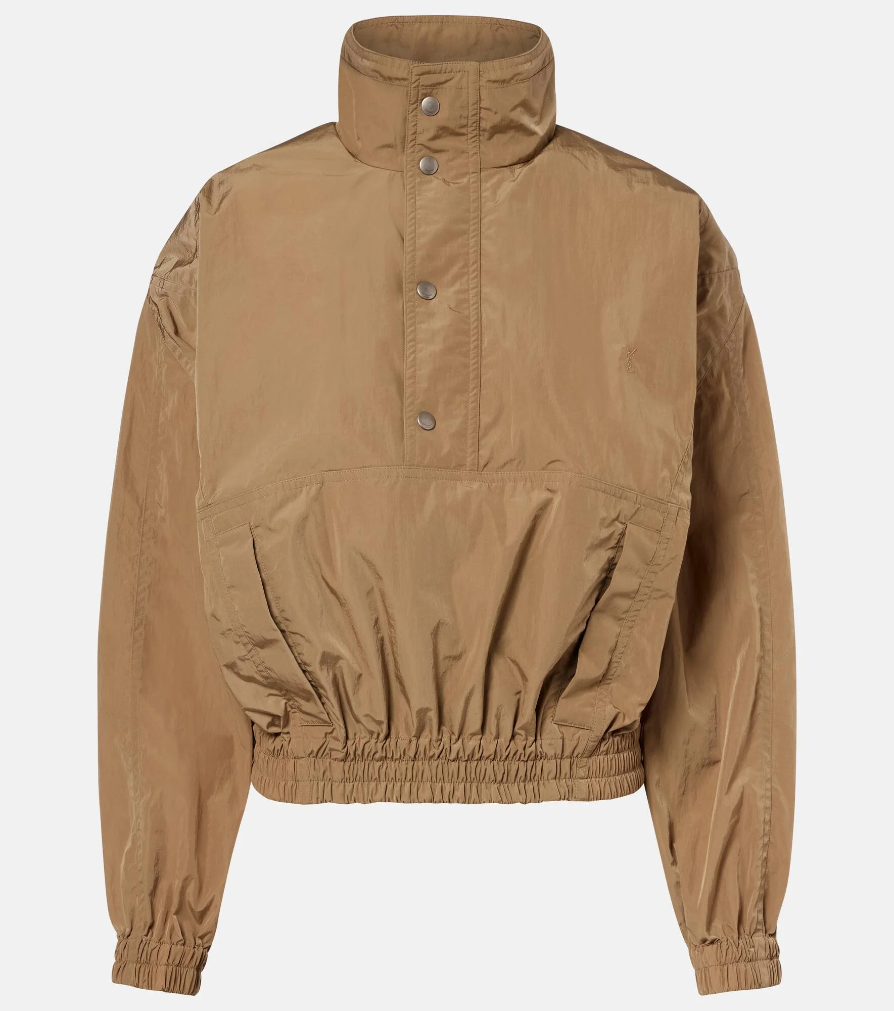 Gathered canvas jacket - 1