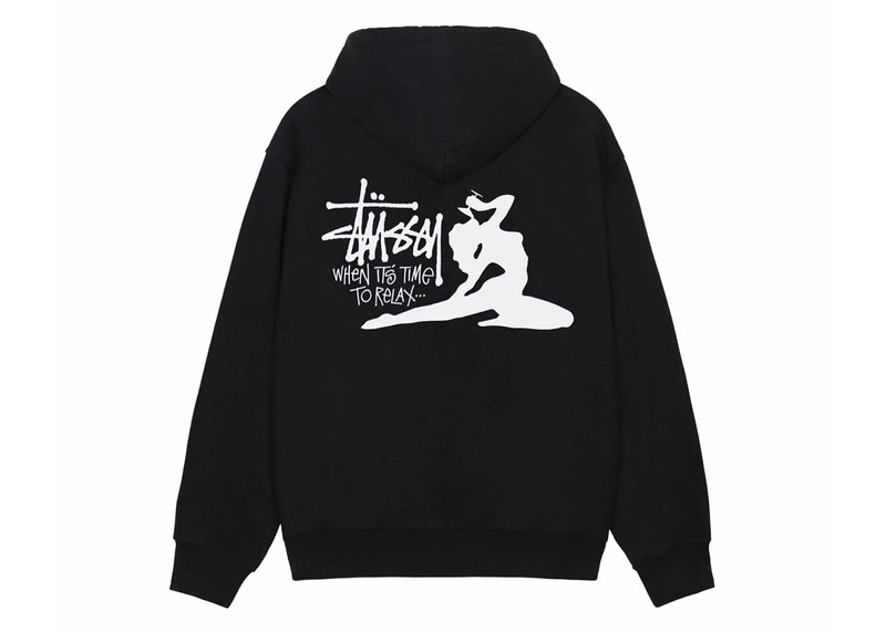 Stüssy Stussy Relax Hoodie Black outlook