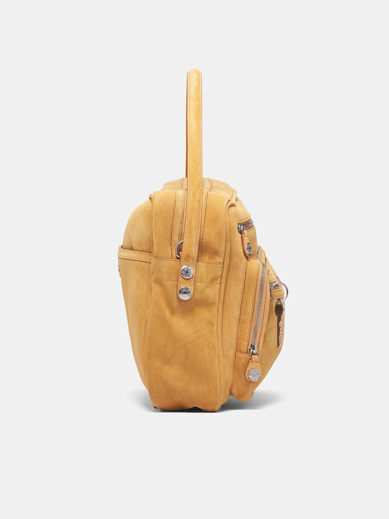 Beige Camero Camere Suede Bag - 2