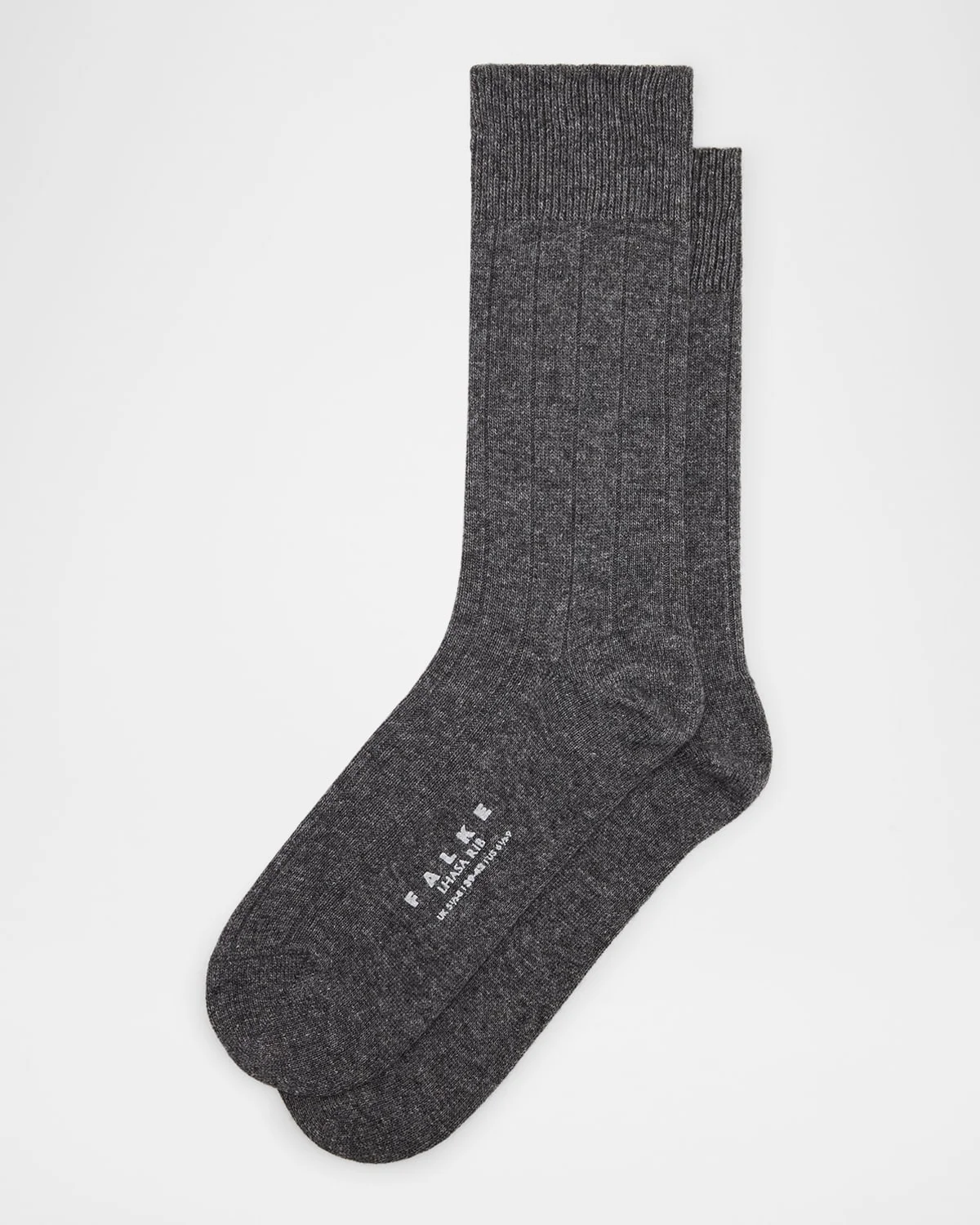Men's Llasa Solid Ribbed Socks - 1