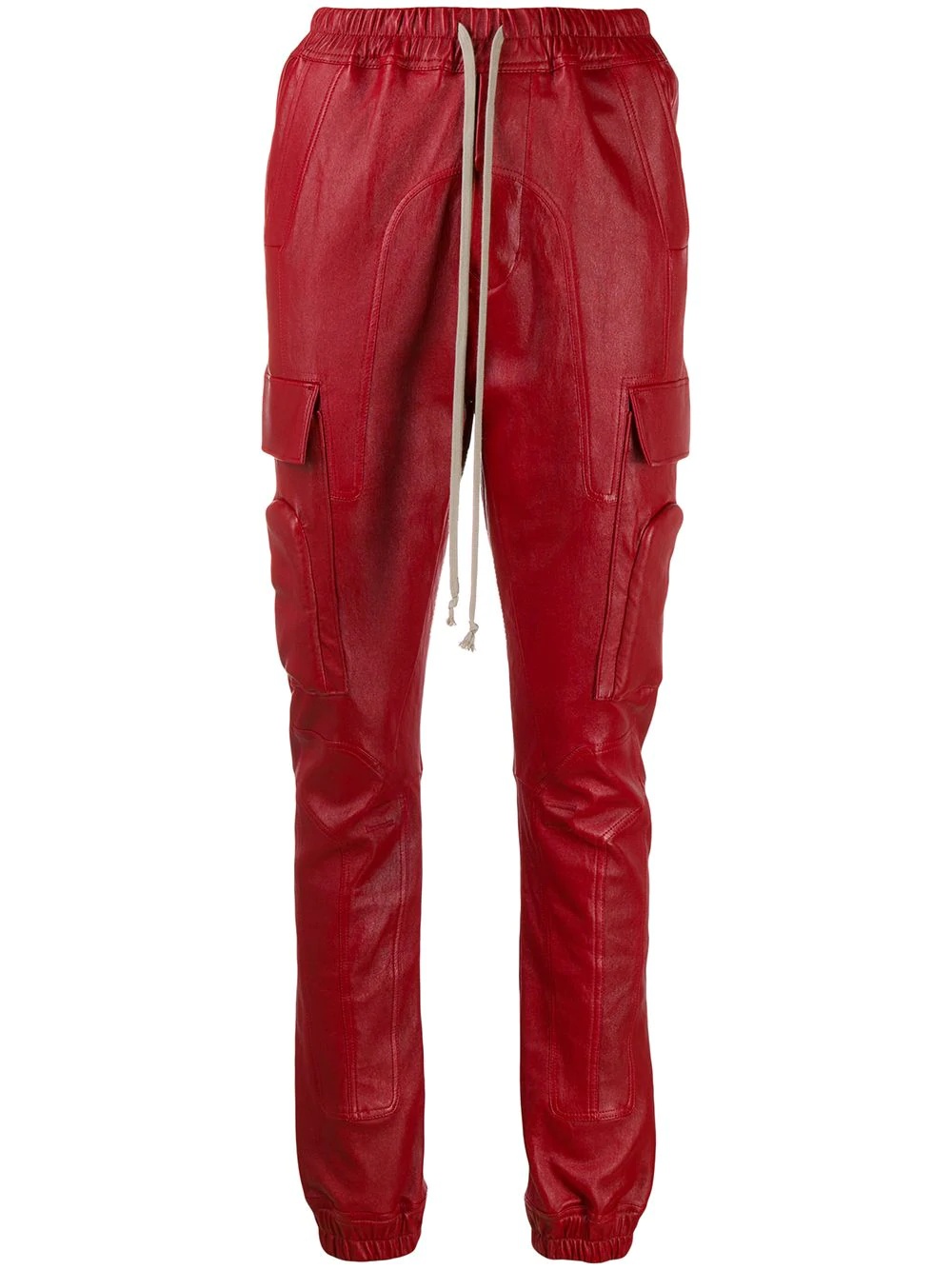 Larry leather cargo trousers - 1