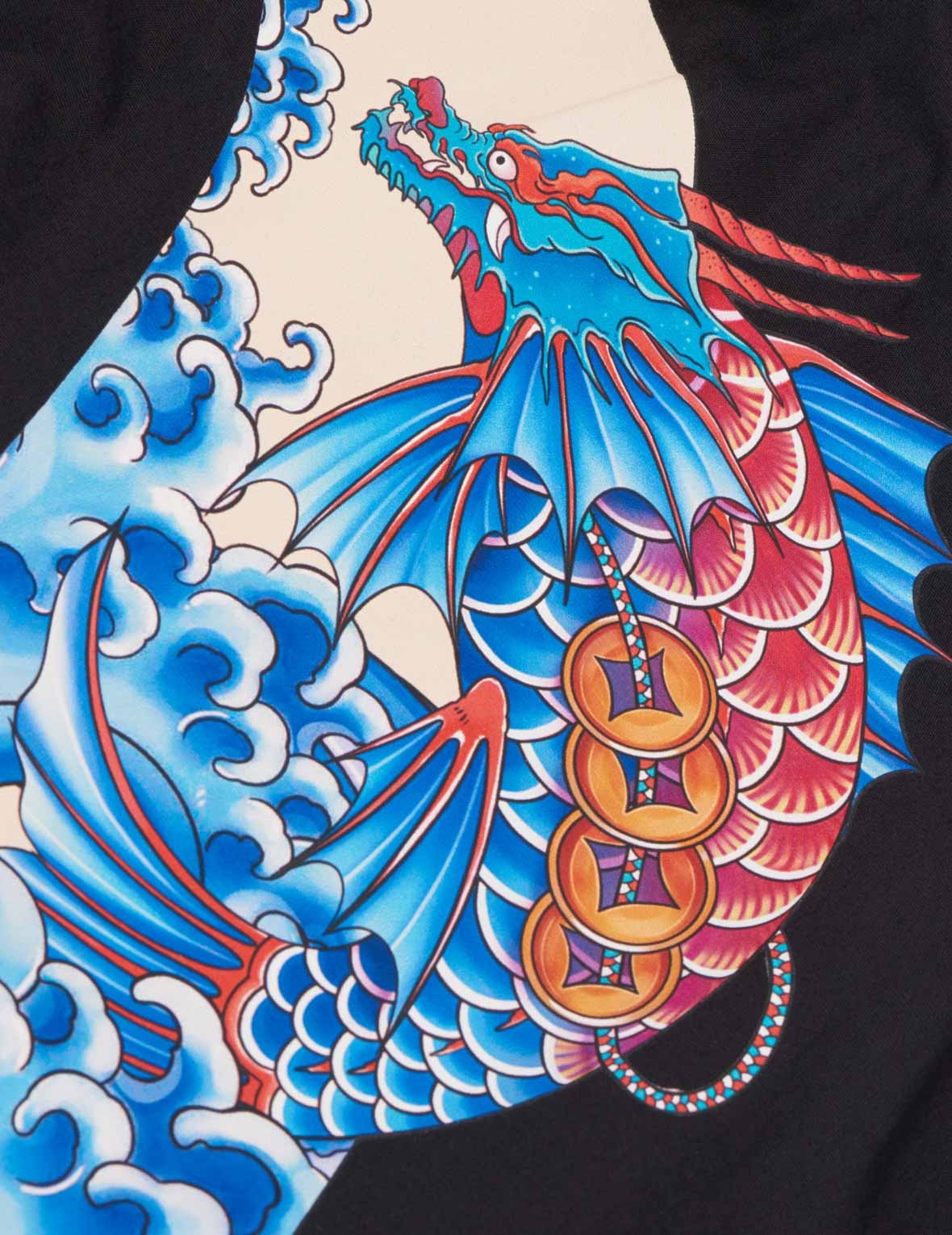 DRAGON-KOI DAICOCK PRINT BOXER SHORTS - 3