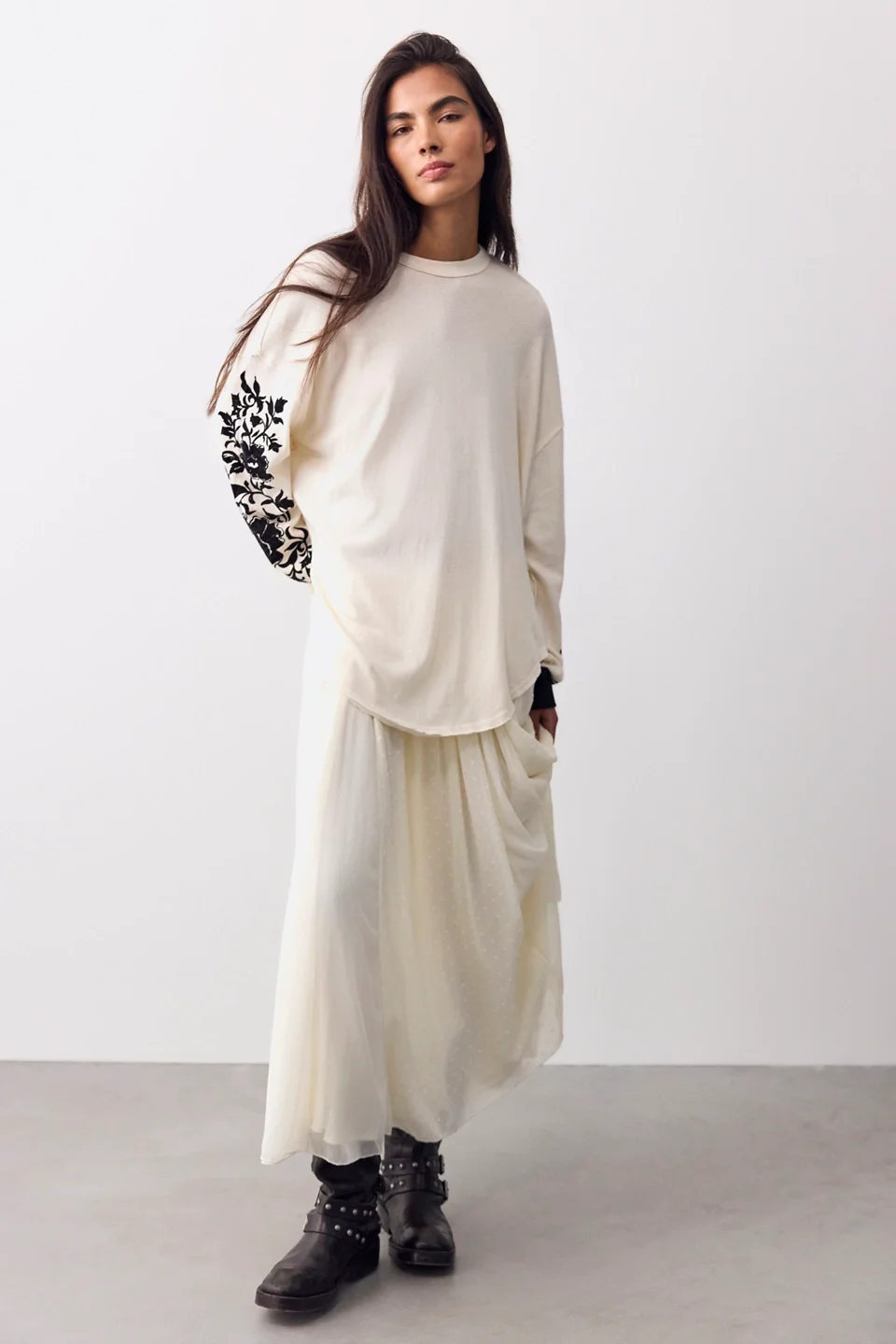 We The Free Flora Oversized Long Sleeve Tee - 1
