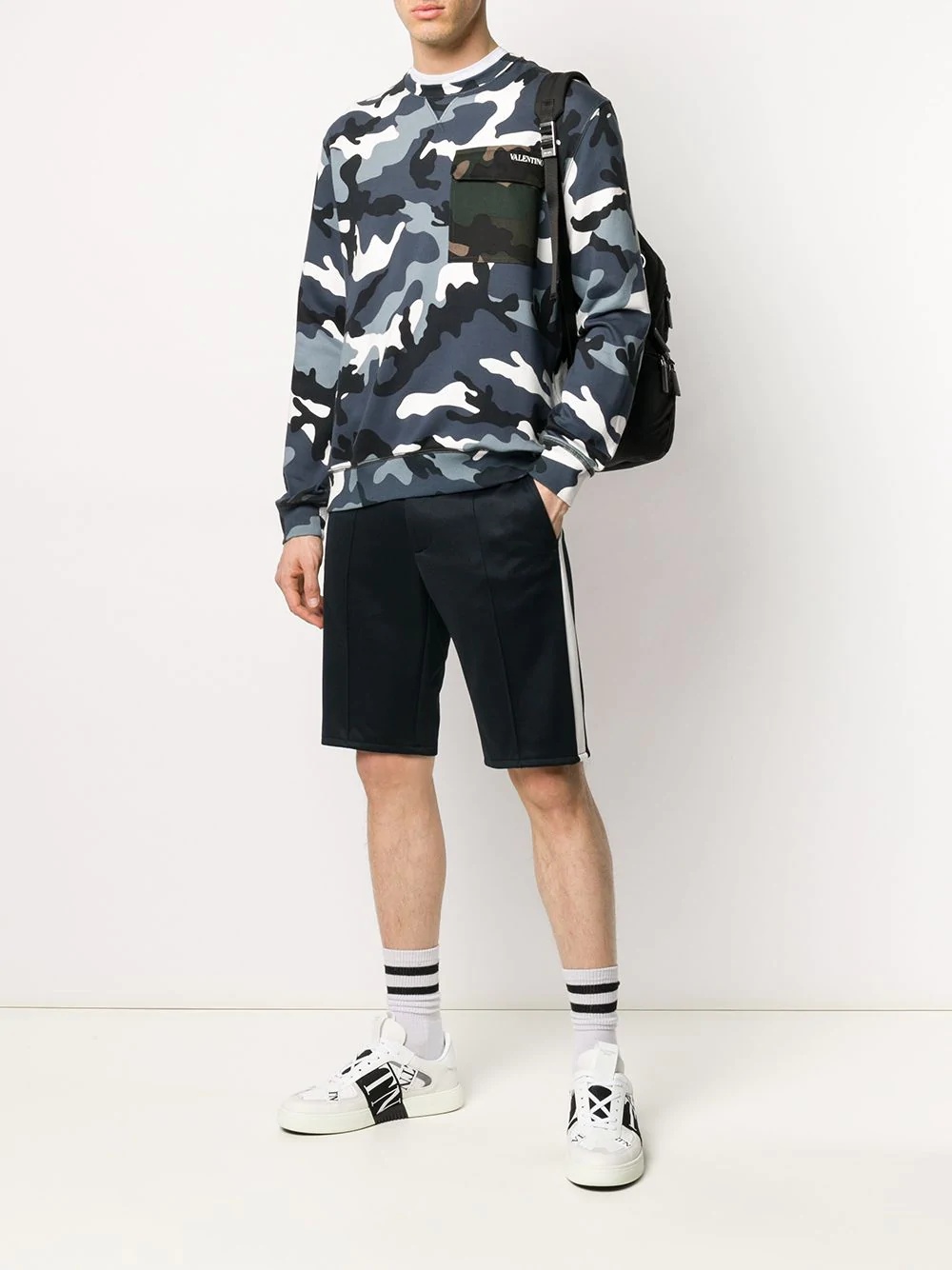 camouflage print sweatshirt - 2