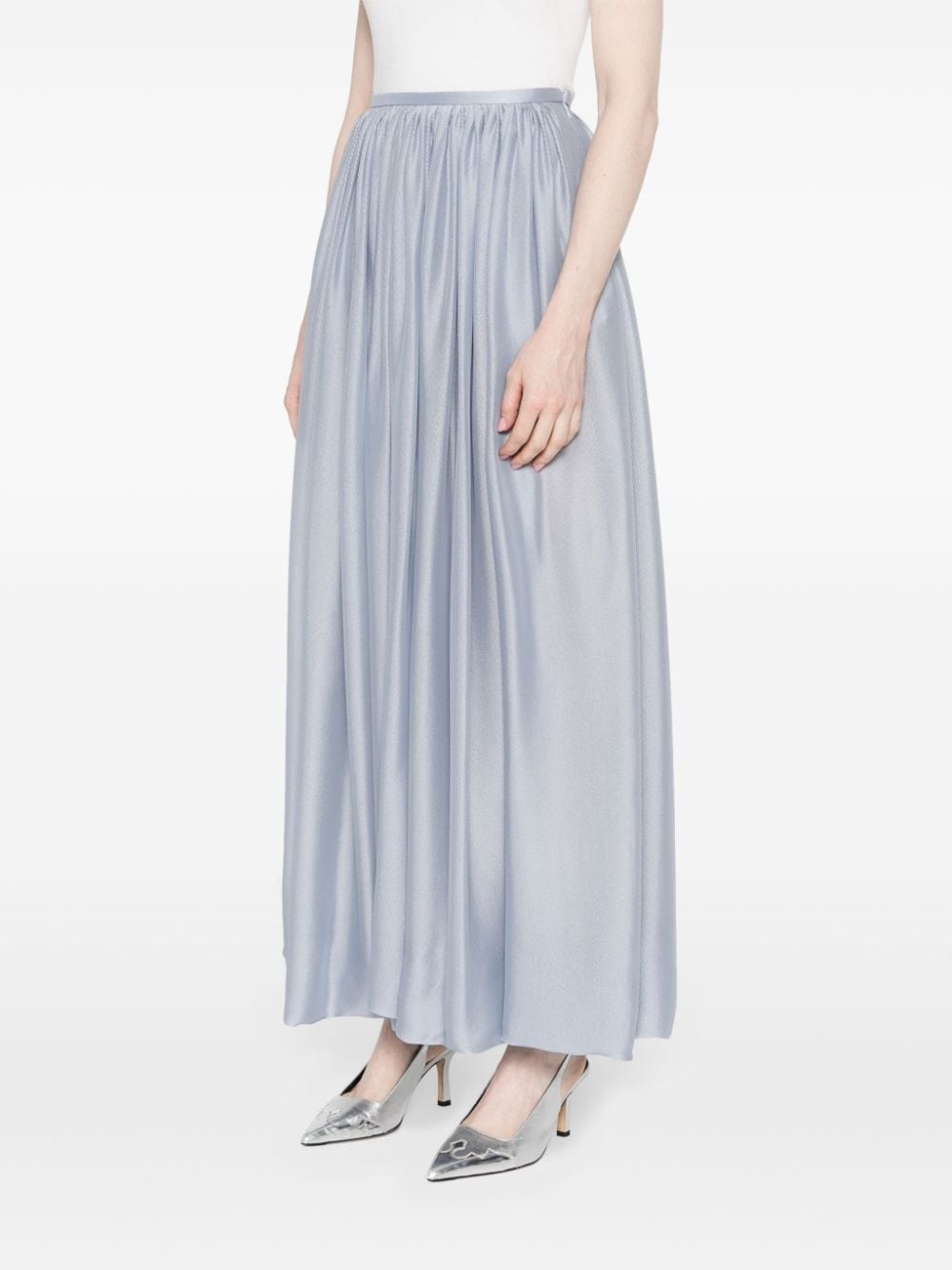silk maxi skirt - 3