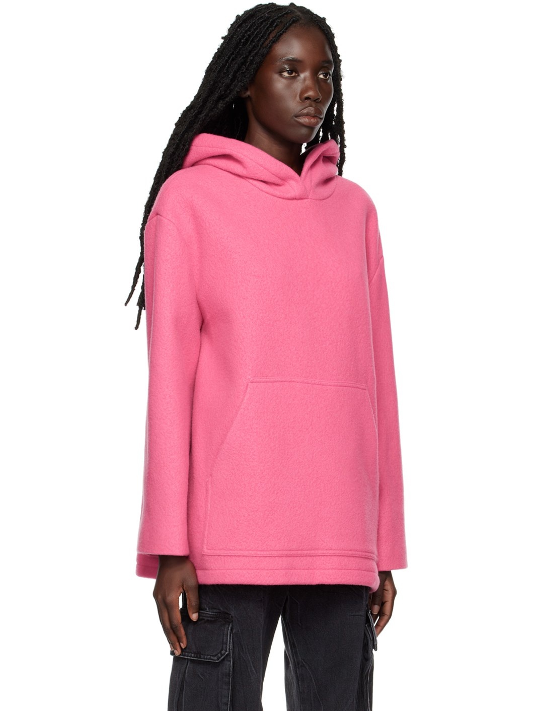 Pink Brushed Hoodie - 2