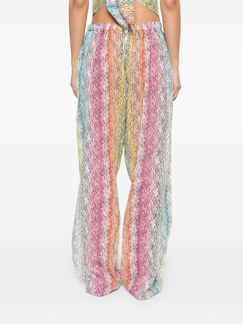 microwave-print trousers - 4