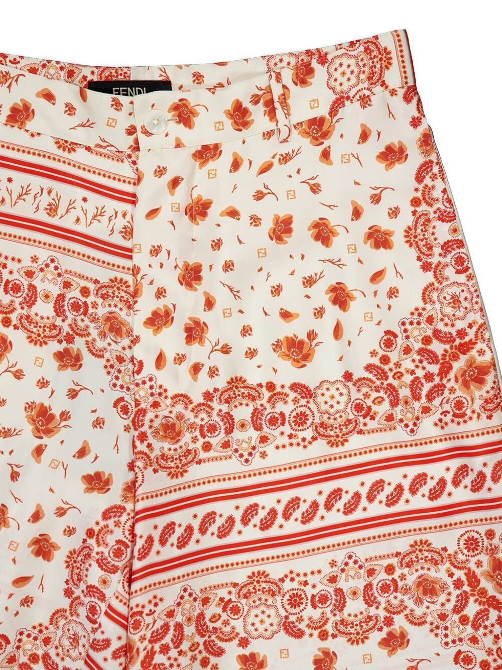bandana-print silk shorts - 5