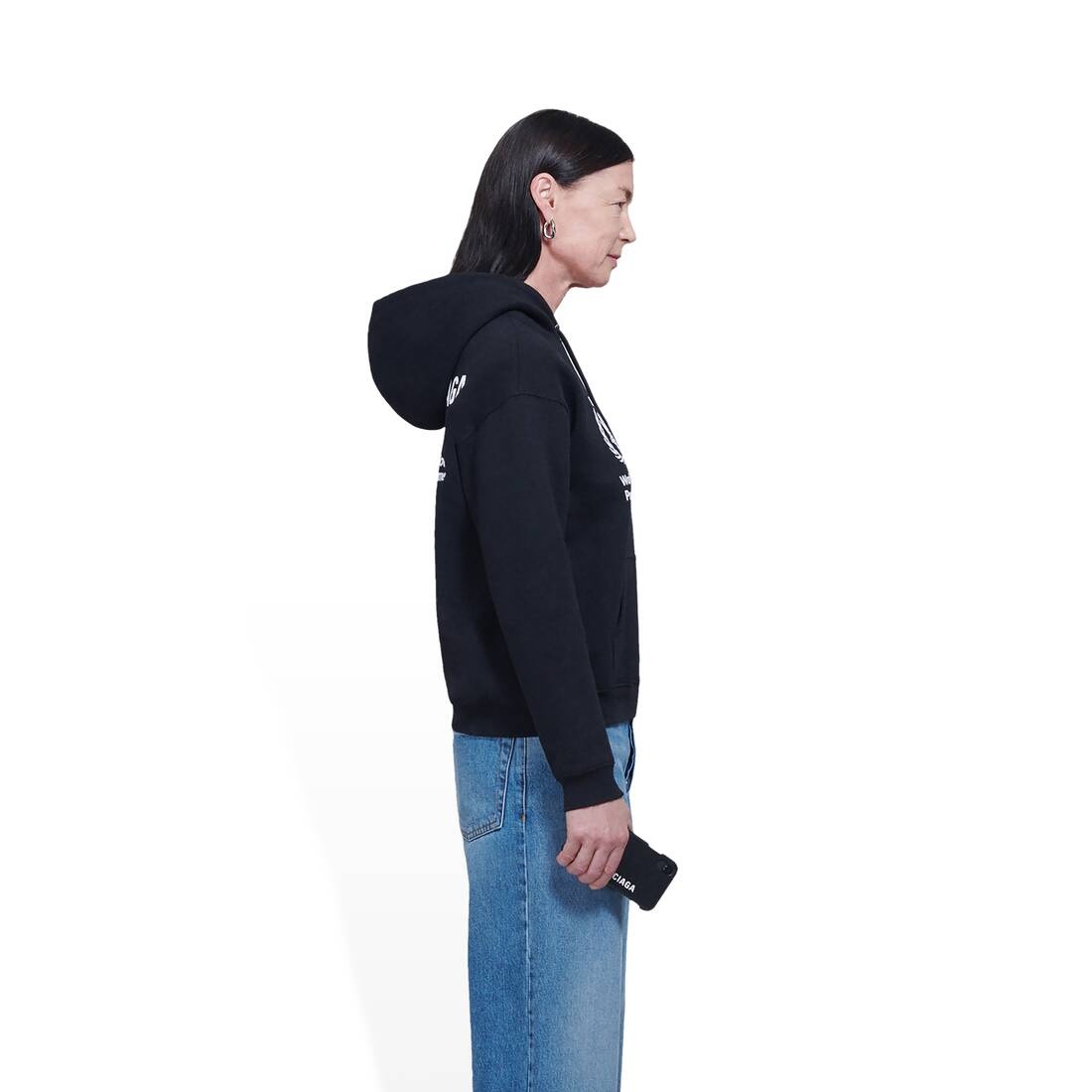 Women's Wfp Shrunk Hoodie in Black - 2