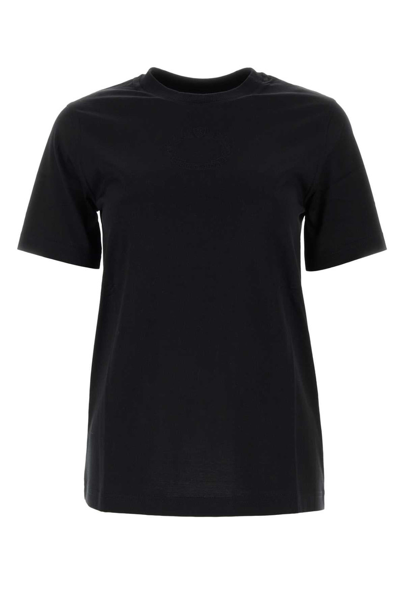 Burberry Women Black Cotton T-Shirt - 1