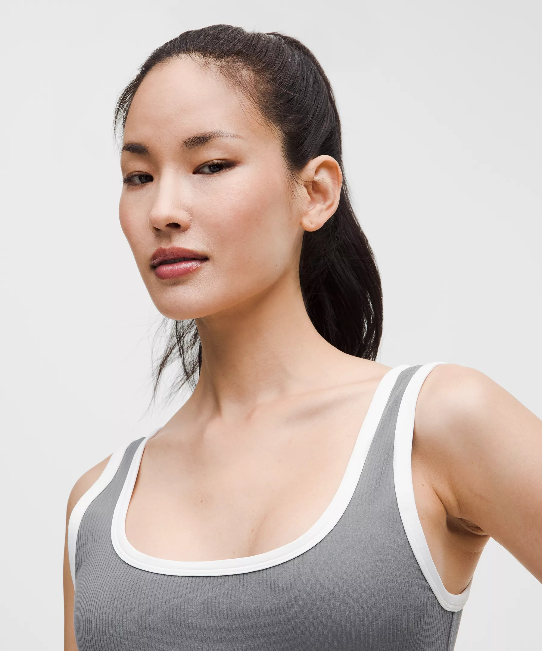 Ribbed Nulu Cropped Tank Top - 4